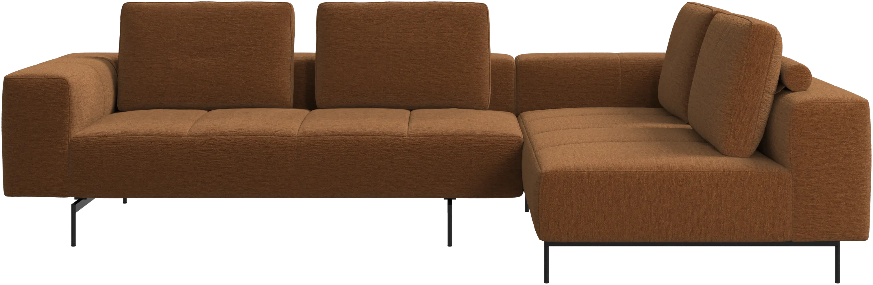 Amsterdam corner sofa with lounging unit