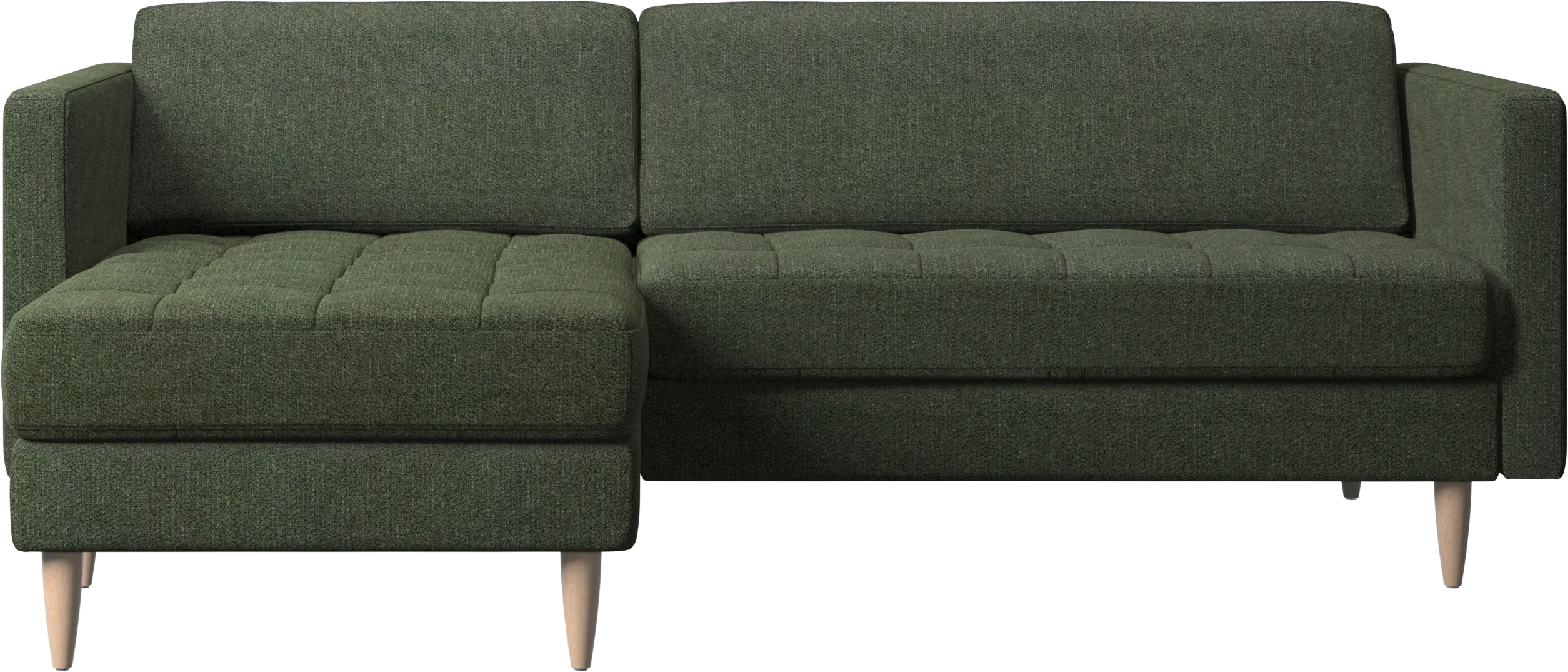 Osaka sofa with resting unit, tufted seat