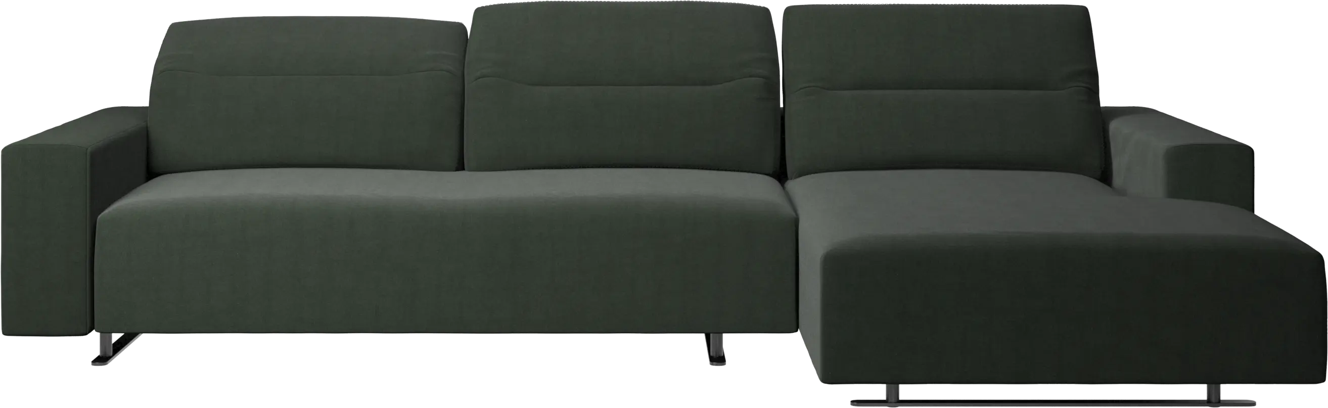 Hampton soffa med justerbart ryggstöd och vilmodul på vänster sida