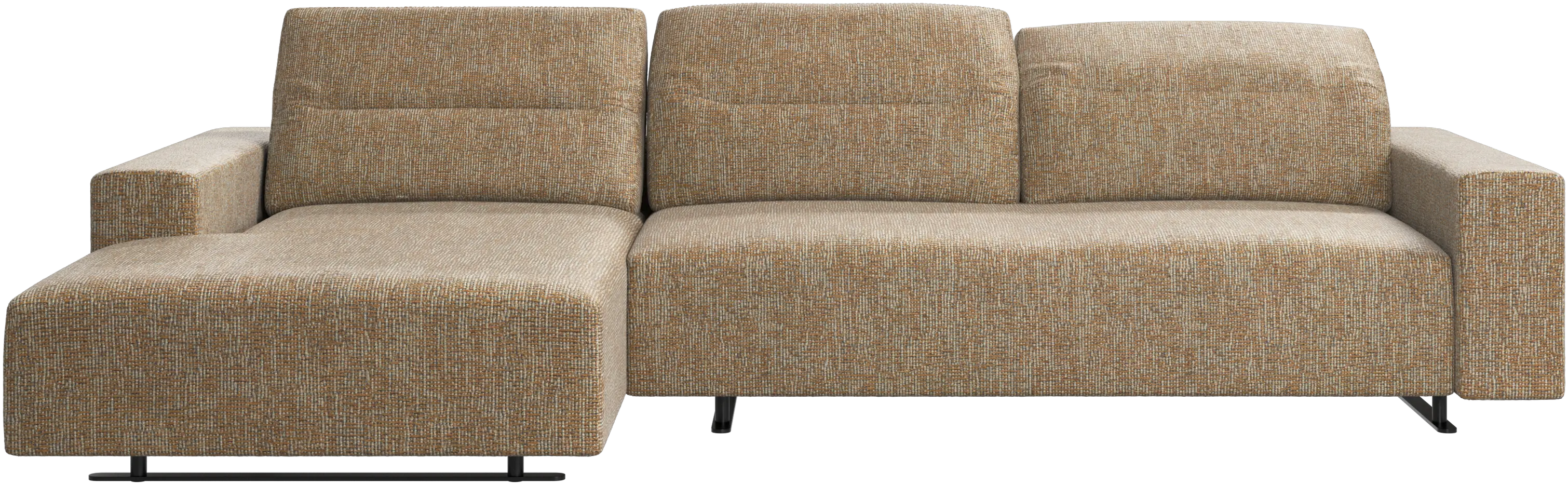 Hampton sofa with adjustable back and resting unit left side