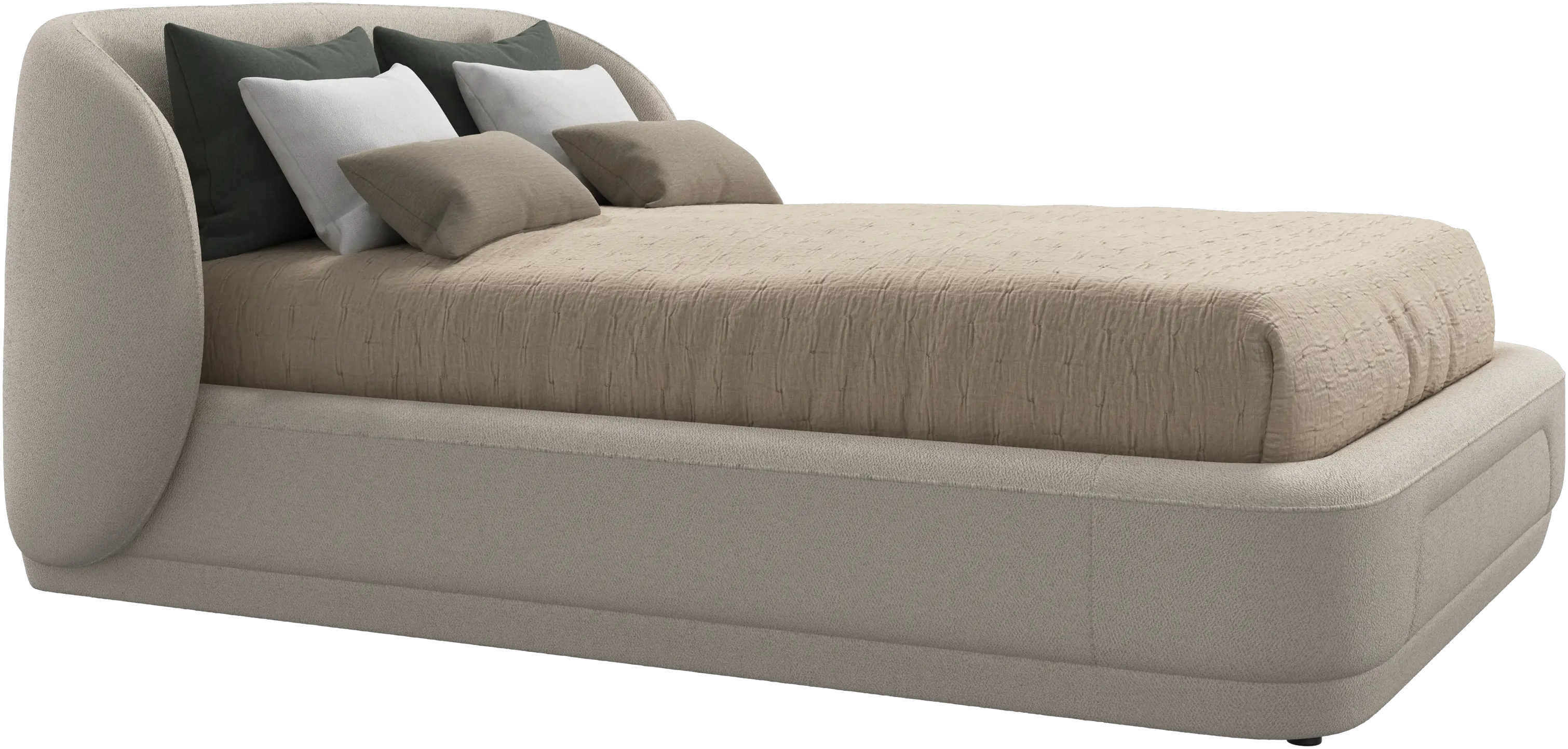 Bolzano bed with slats  - W140xL190cm
