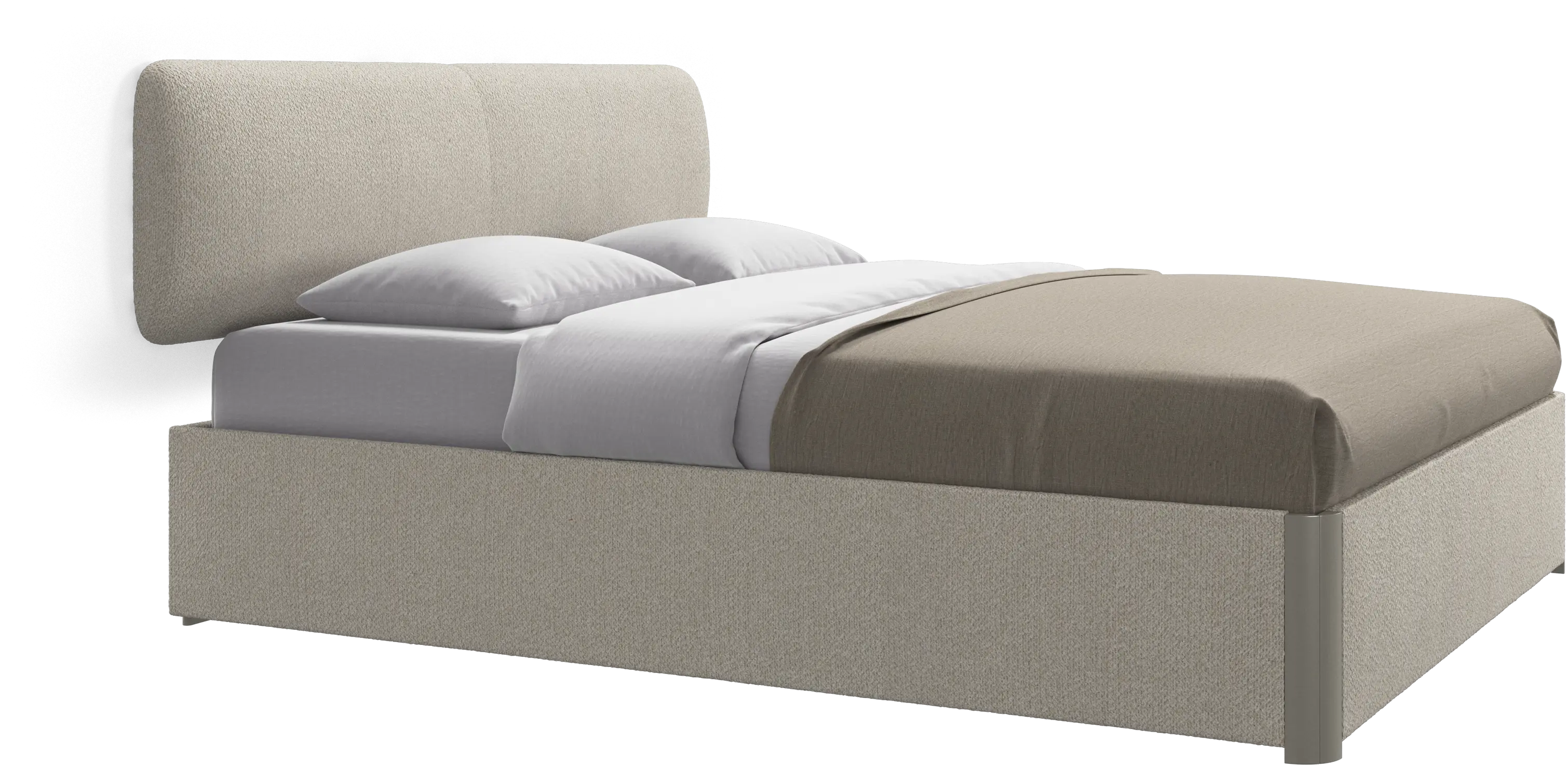 Element bed, wall-mounted headboard, with slats, excl. mattress