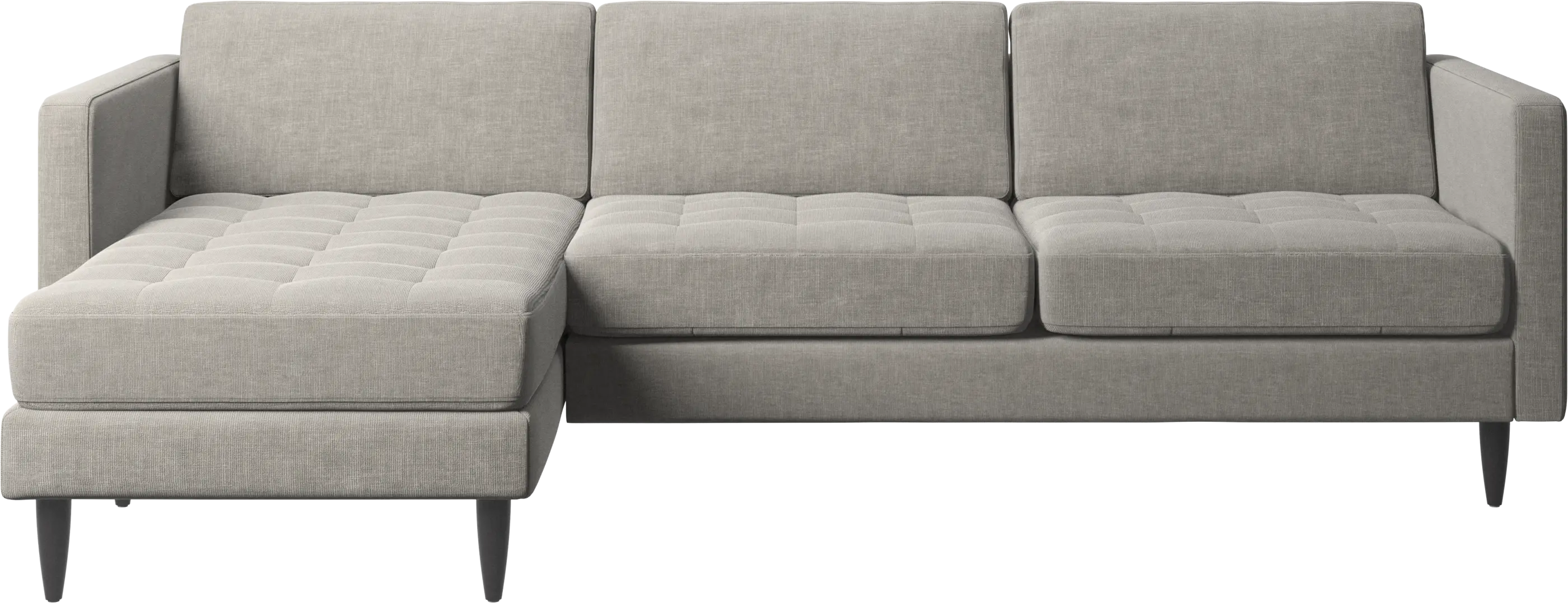 Osaka sofa with resting unit, tufted seat