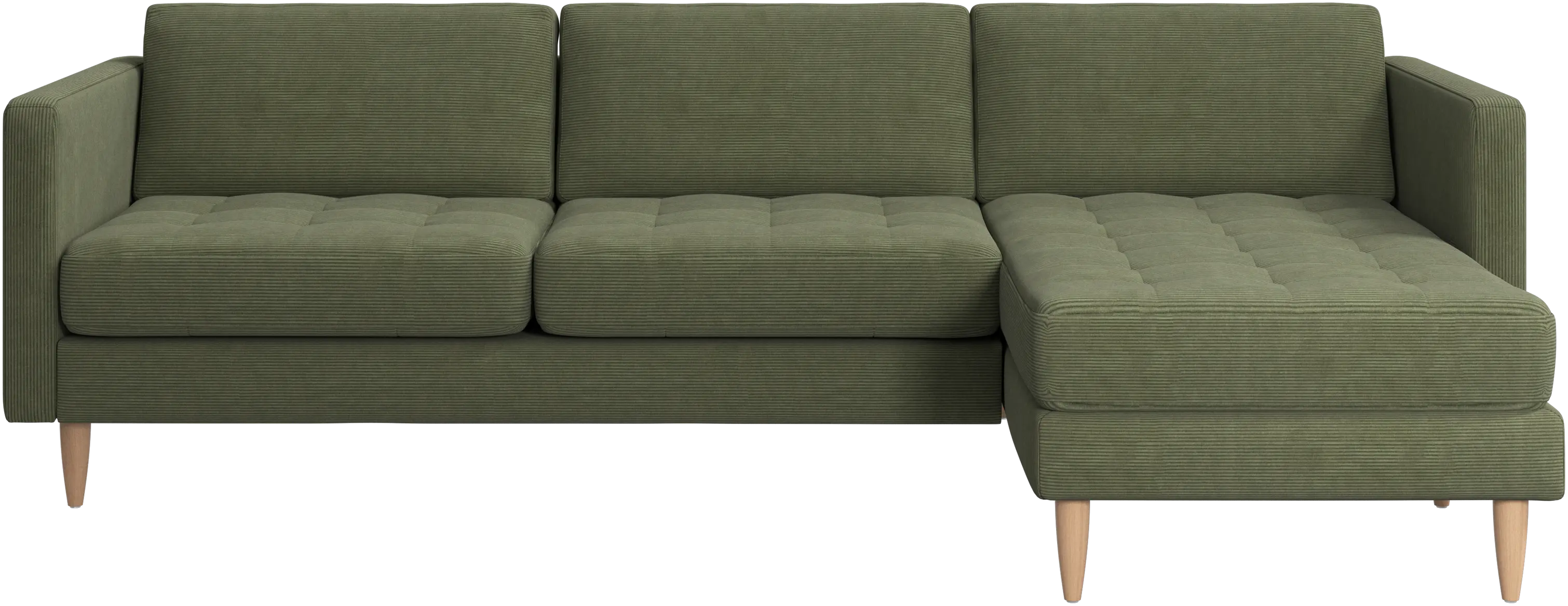 Osaka sofa with resting unit, tufted seat