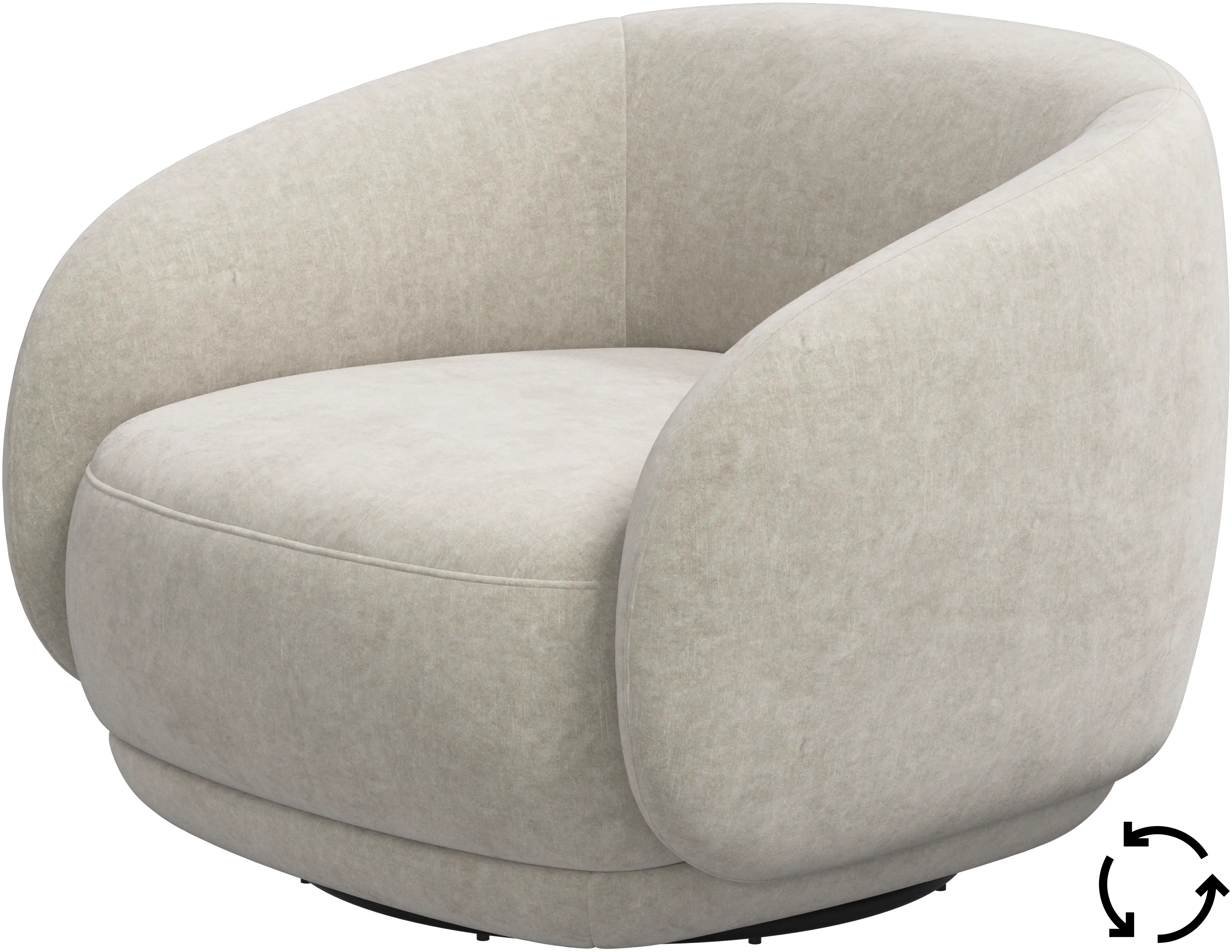 Bolzano chair with swivel base