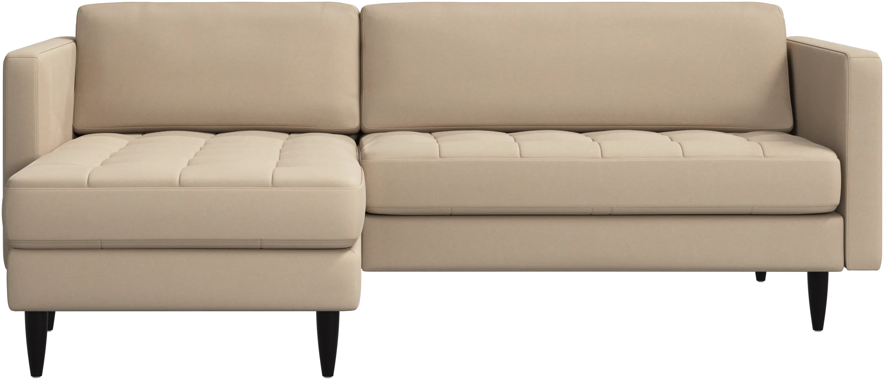 Osaka sofa with resting unit, tufted seat