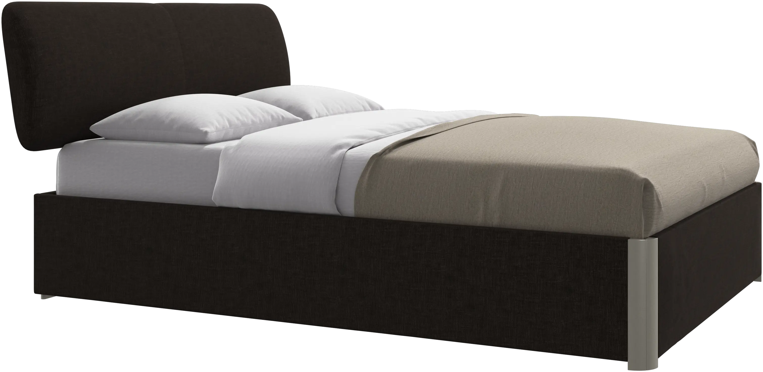Element bed, bed-mounted headboard, with slats, excl. mattress