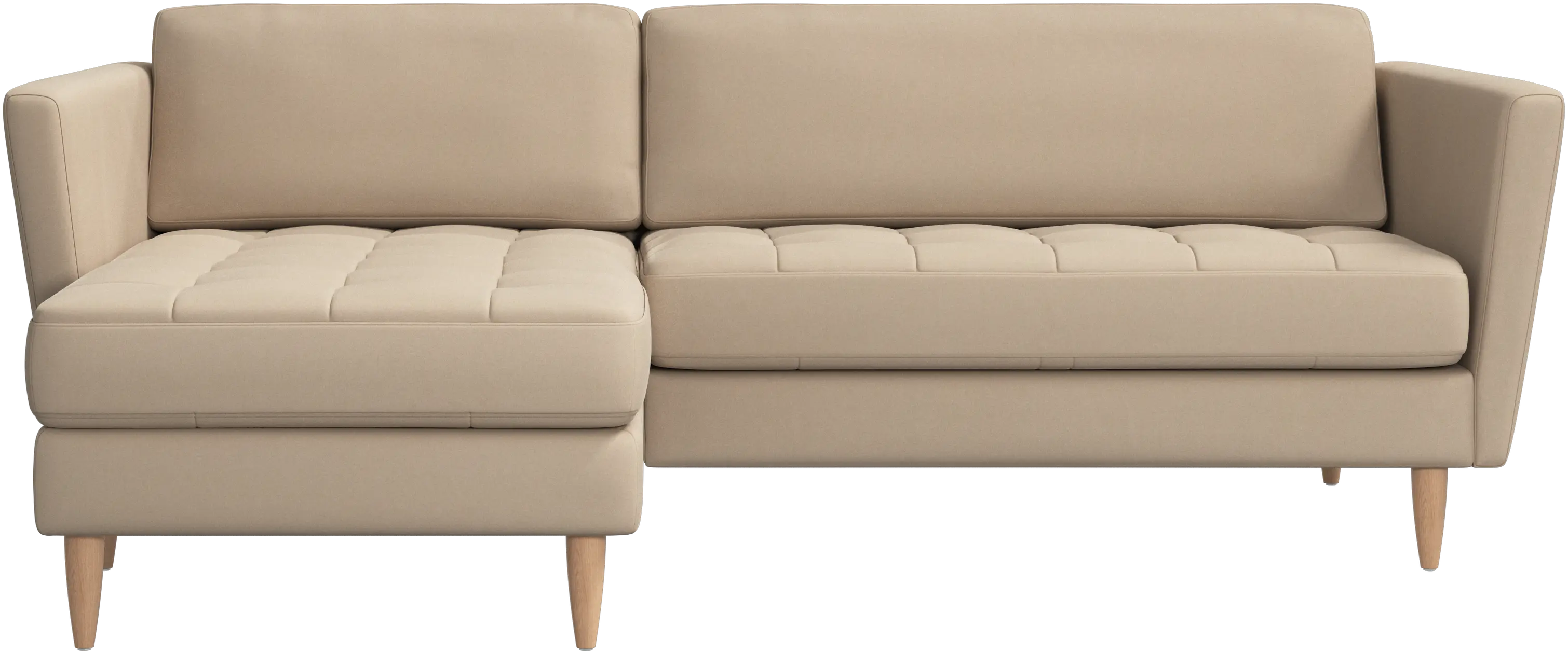 Osaka sofa with resting unit, tufted seat