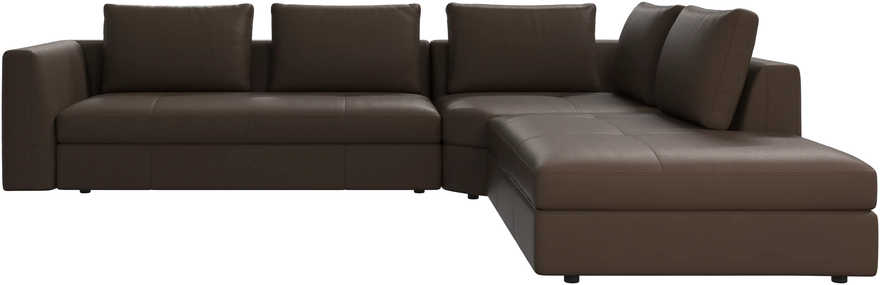 Bergamo corner sofa with lounging unit