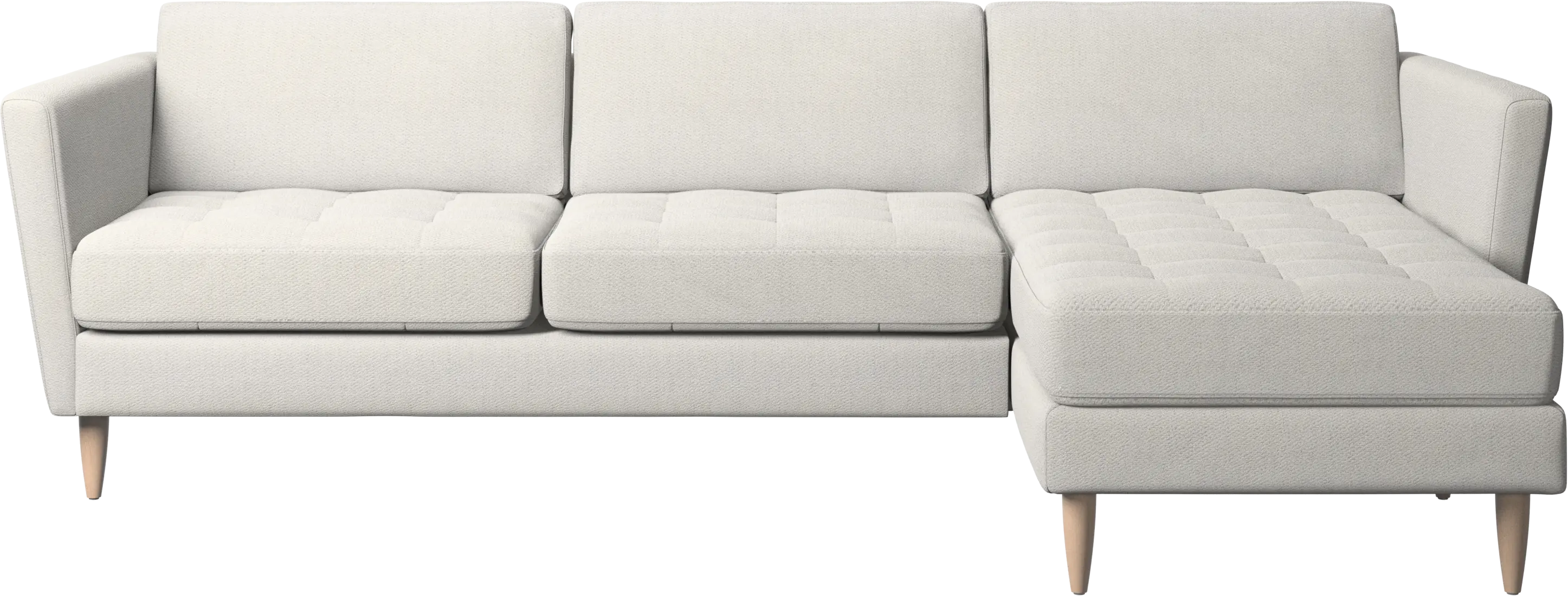 Osaka sofa with resting unit, tufted seat