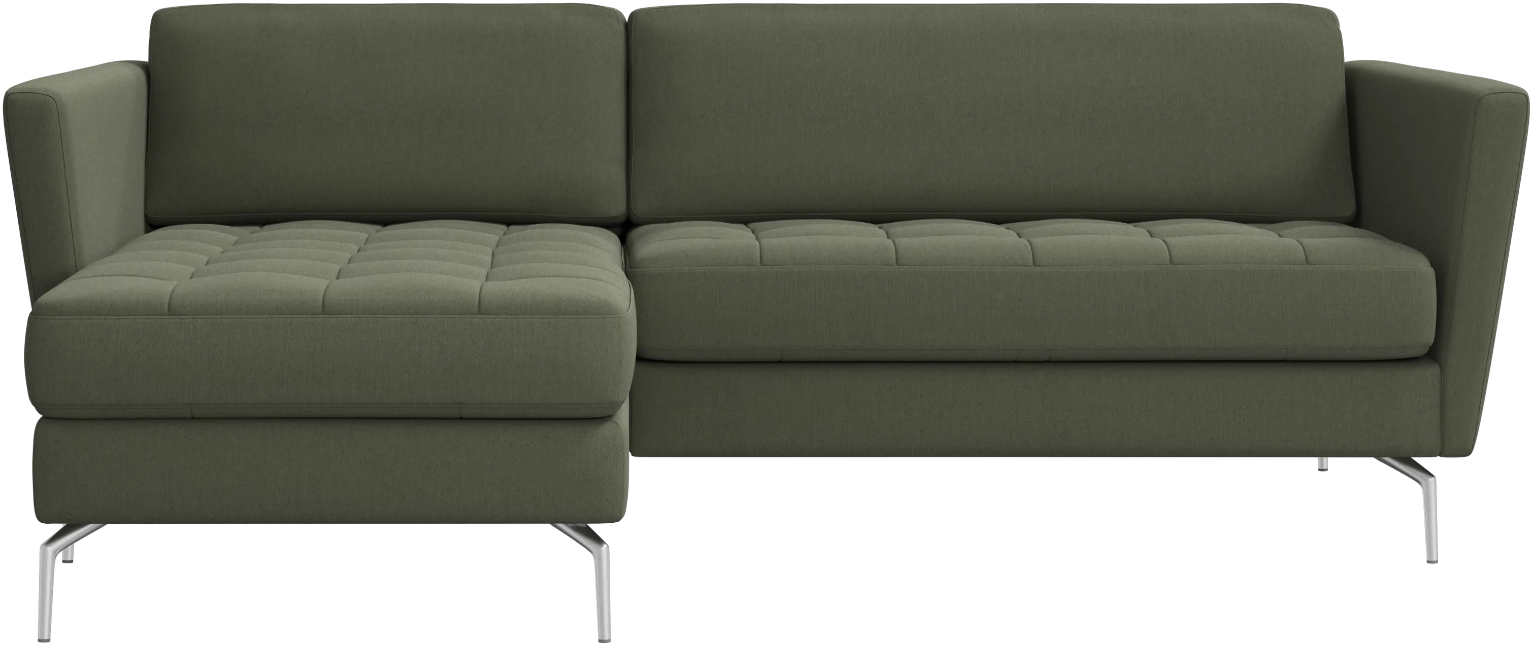 Osaka sofa with resting unit, tufted seat