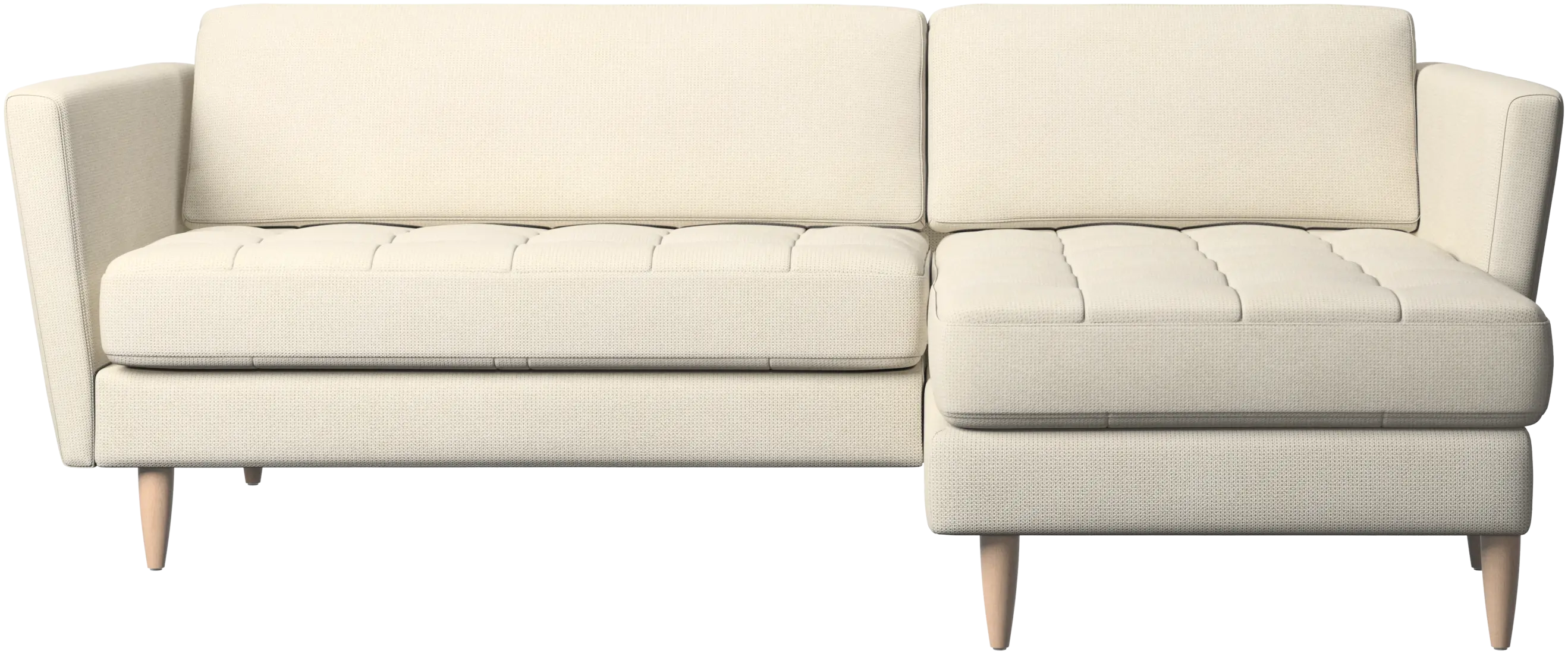 Osaka sofa with resting unit, tufted seat