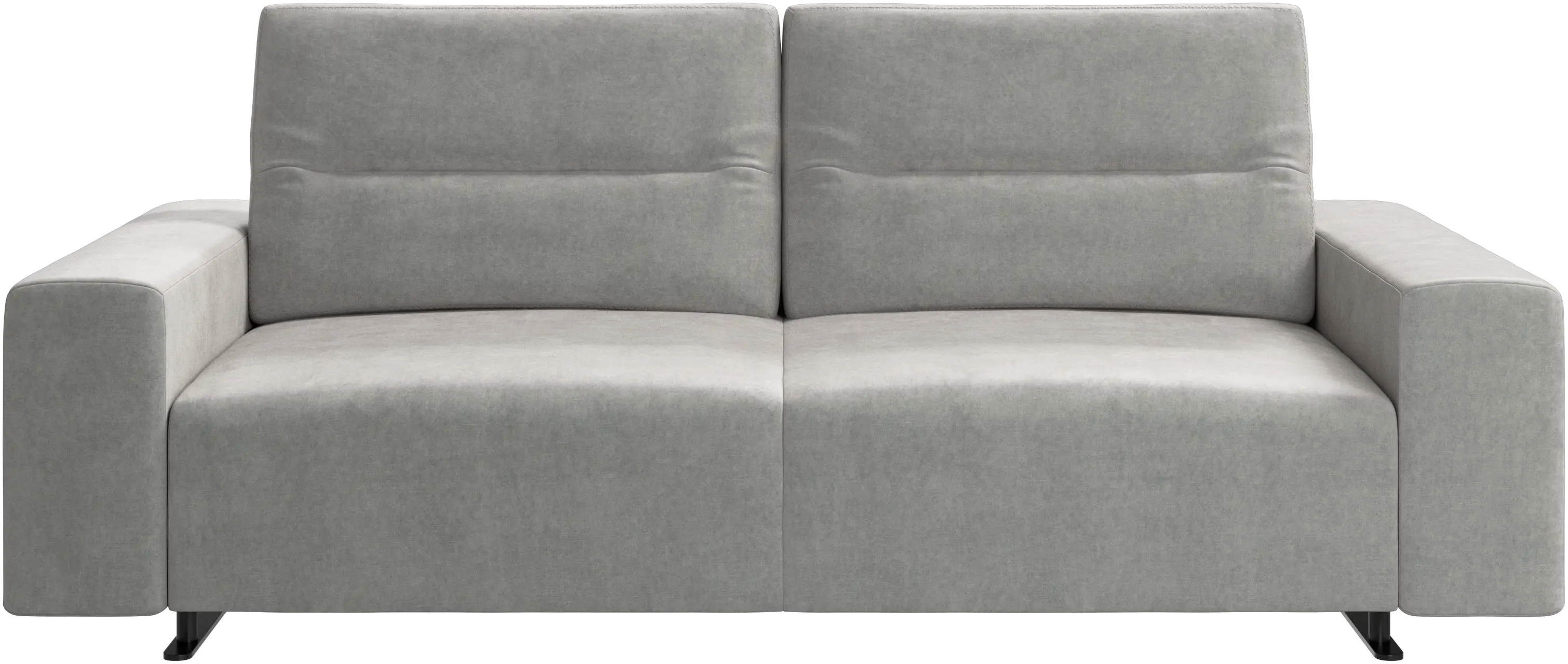 Hampton sofa with adjustable back and storage on the right side
