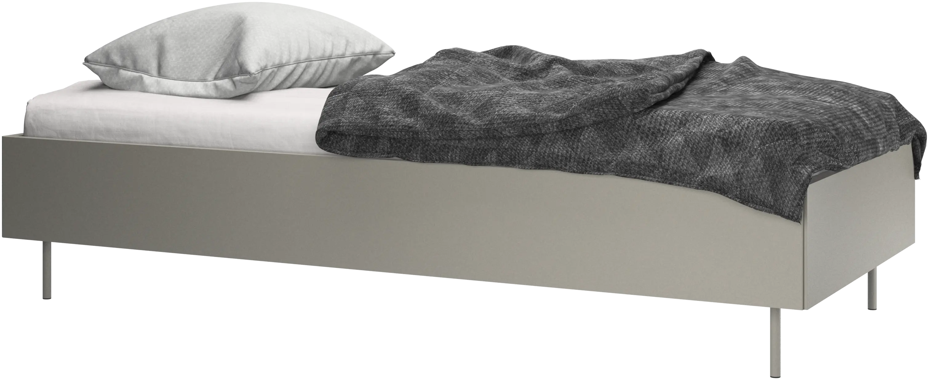 Lugano, Without headboard, with slats and legs