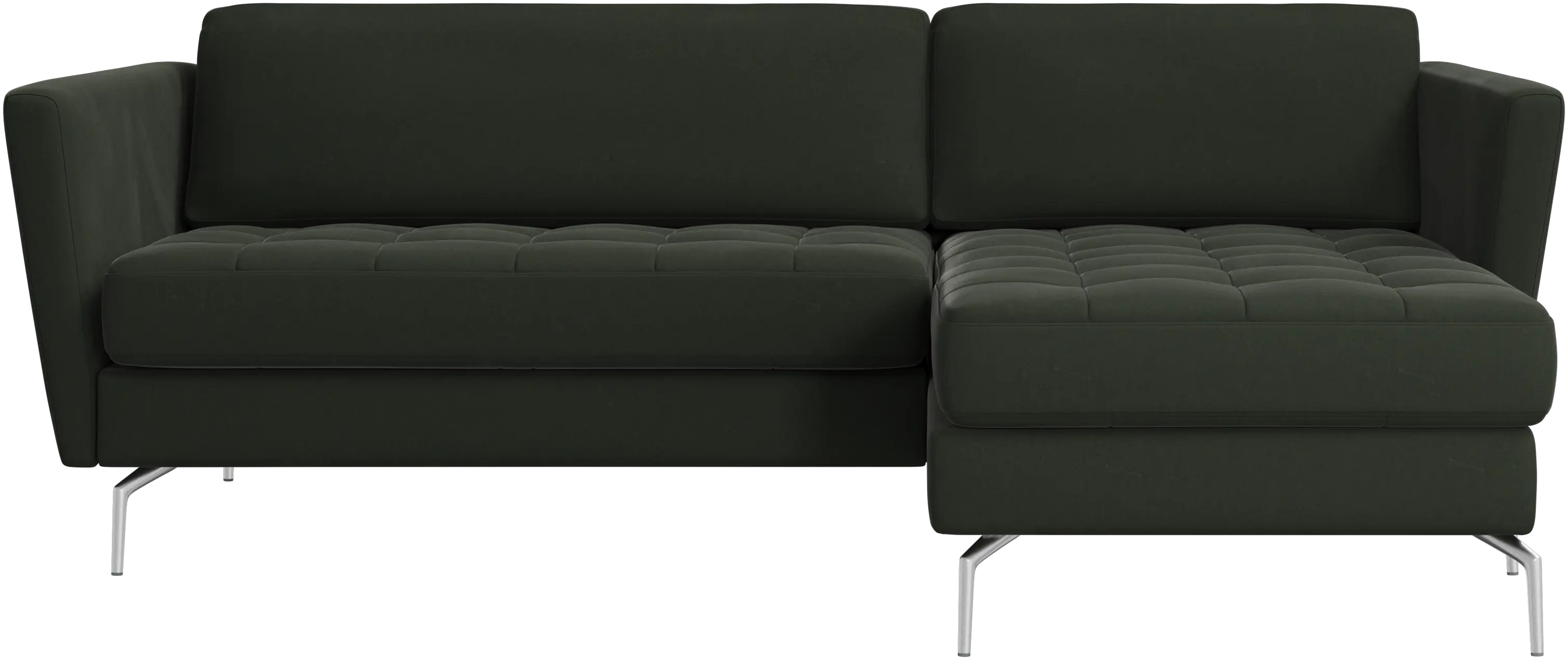 Osaka sofa with resting unit, tufted seat
