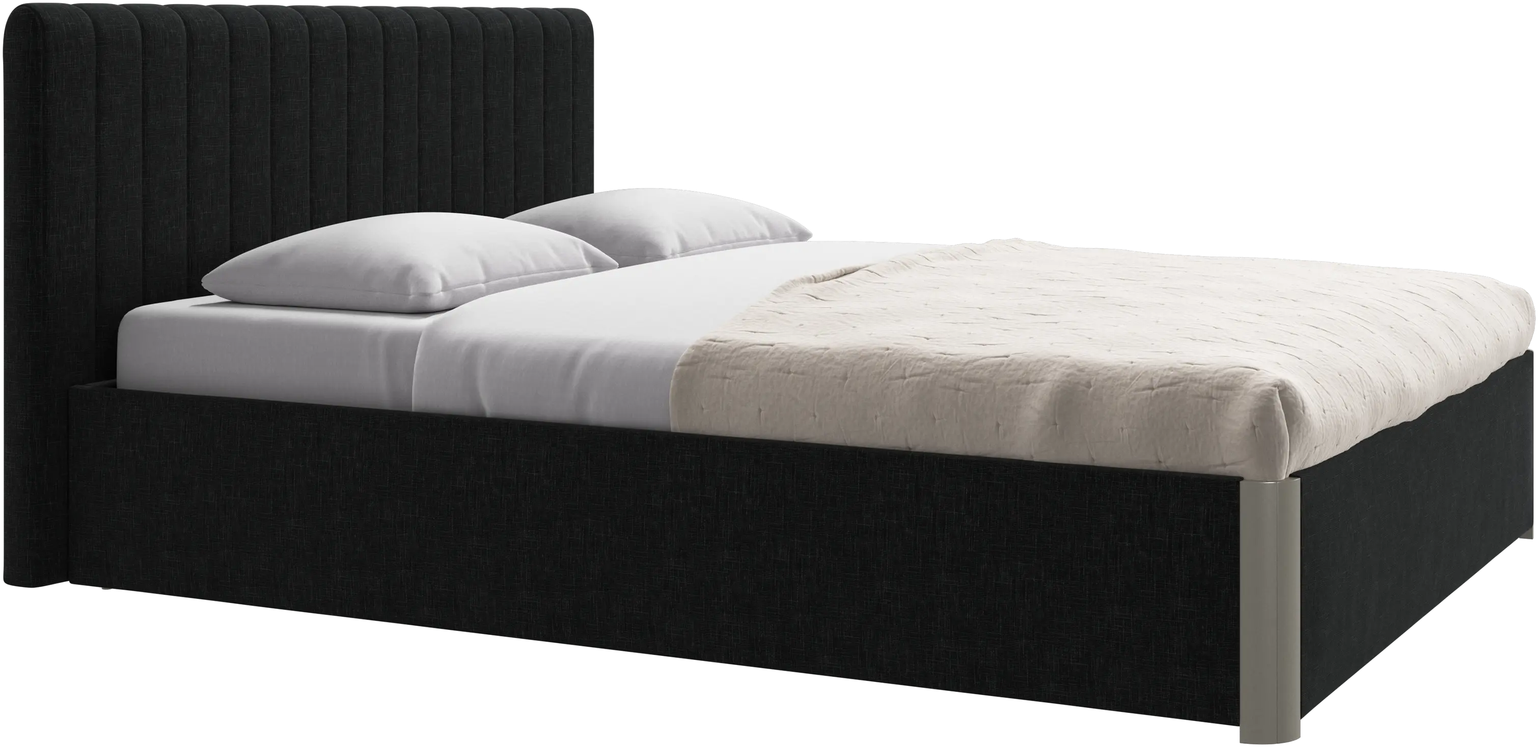 Element bed, bed-mounted headboard, without slats, excl. mattress