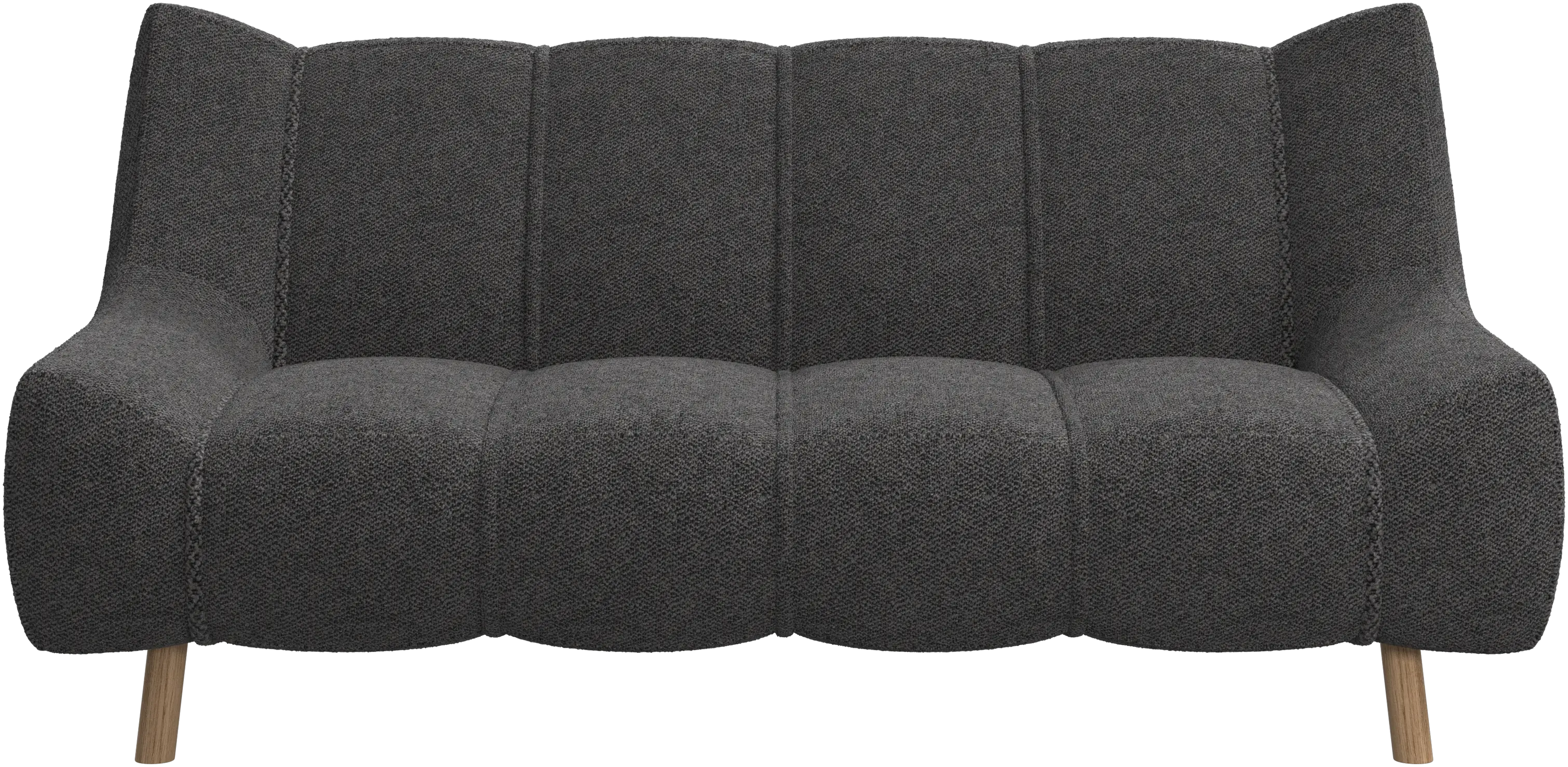 Nawabari 2 seater sofa, wooden leg