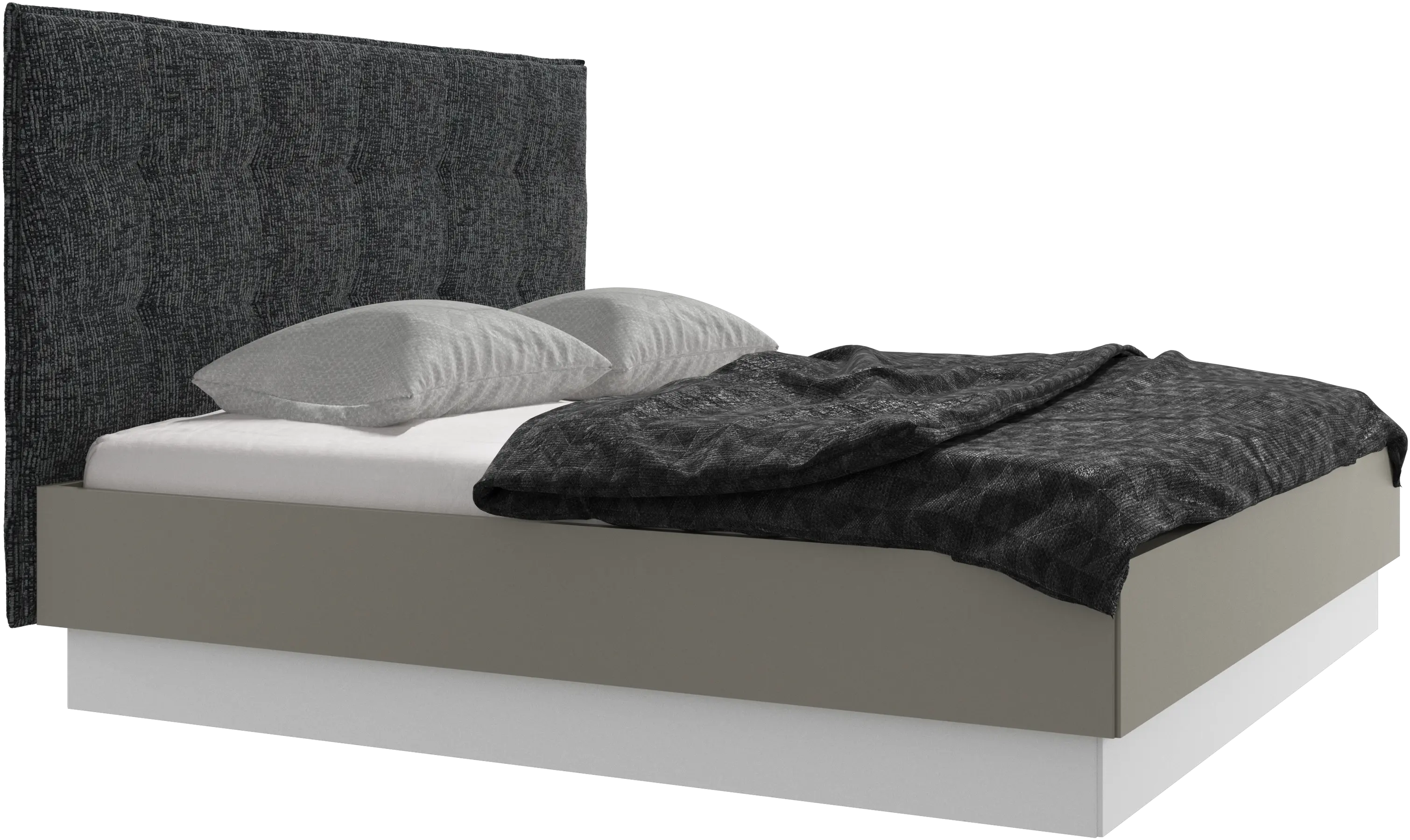 Lugano Bett mit Lattenrost und Staufach unter hochklappbarer Liegefläche, Matratze gegen Aufpreis