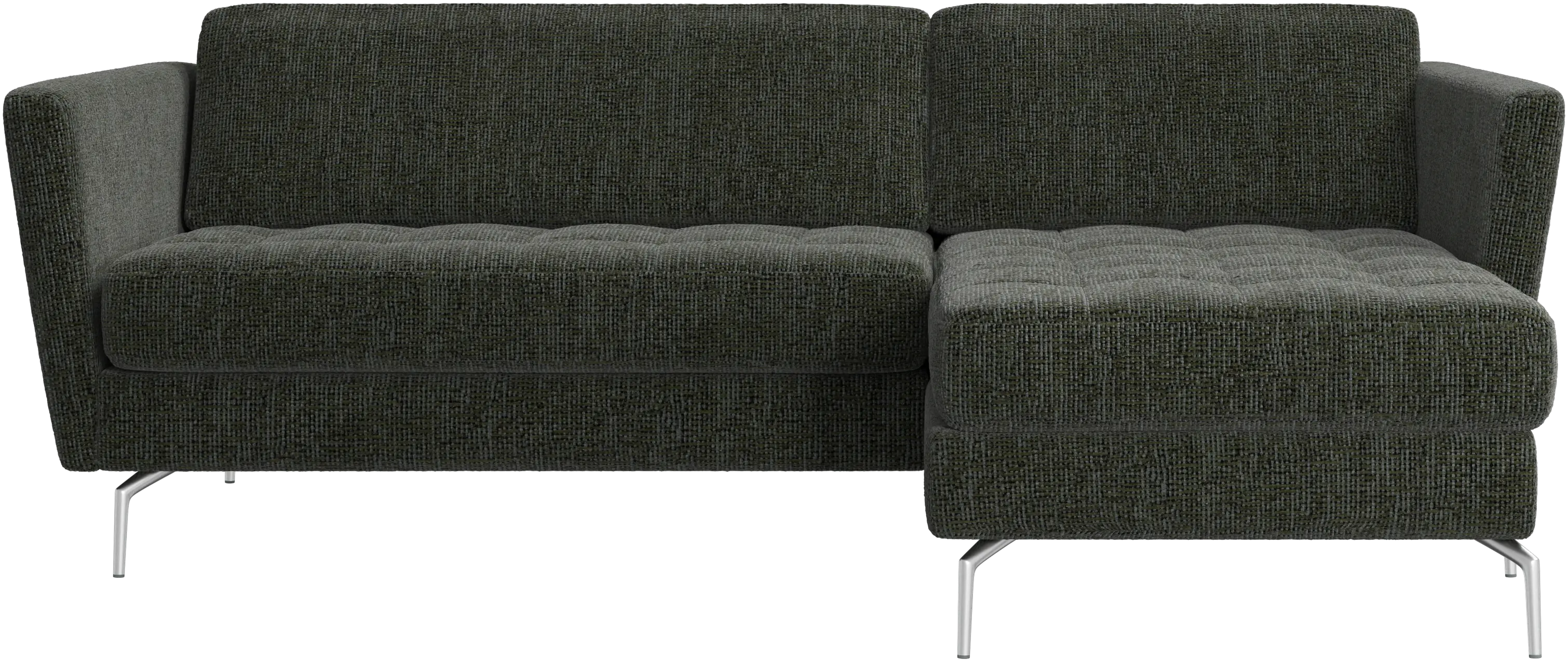 Osaka sofa with resting unit, tufted seat