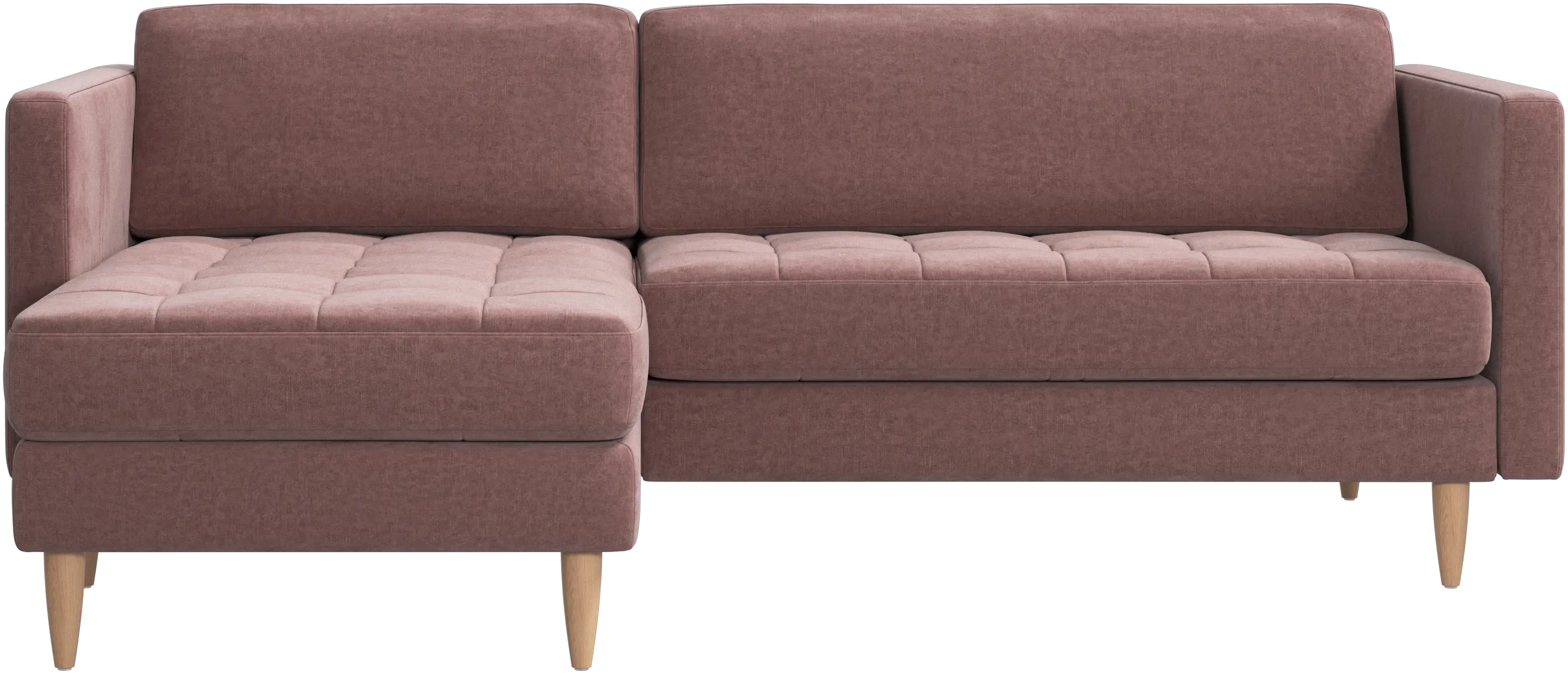 Osaka sofa with resting unit, tufted seat
