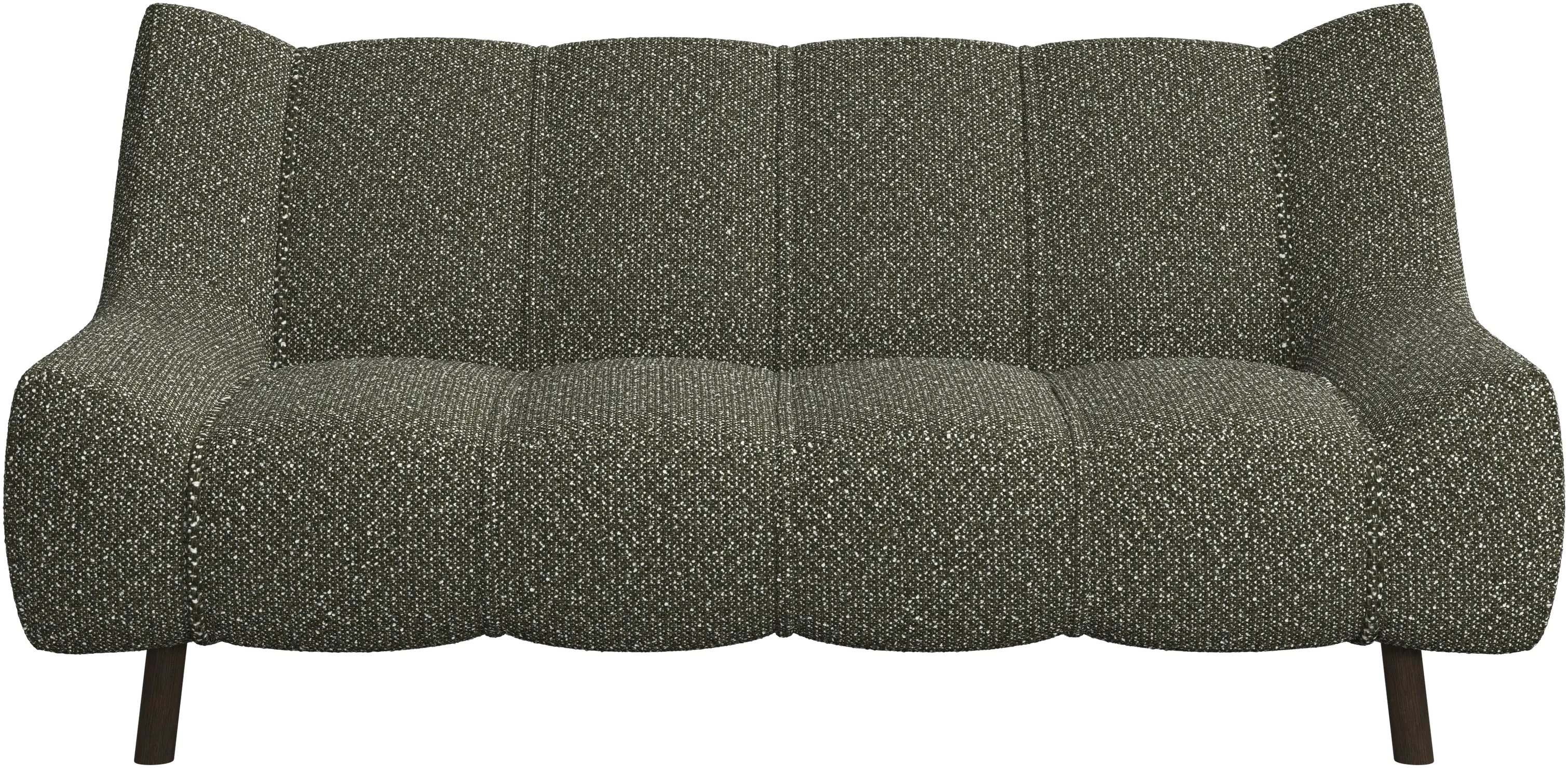 Canapé 2 places Nawabari, jambe en bois