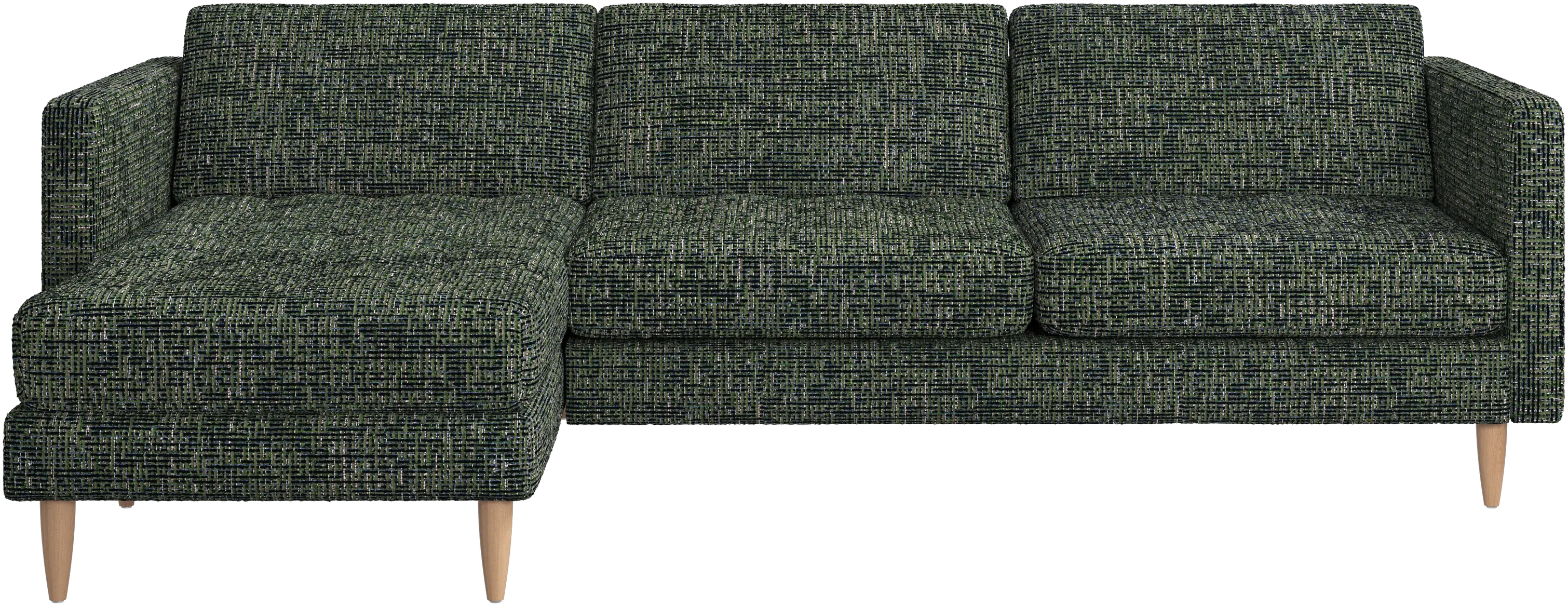 Osaka sofa with resting unit, tufted seat