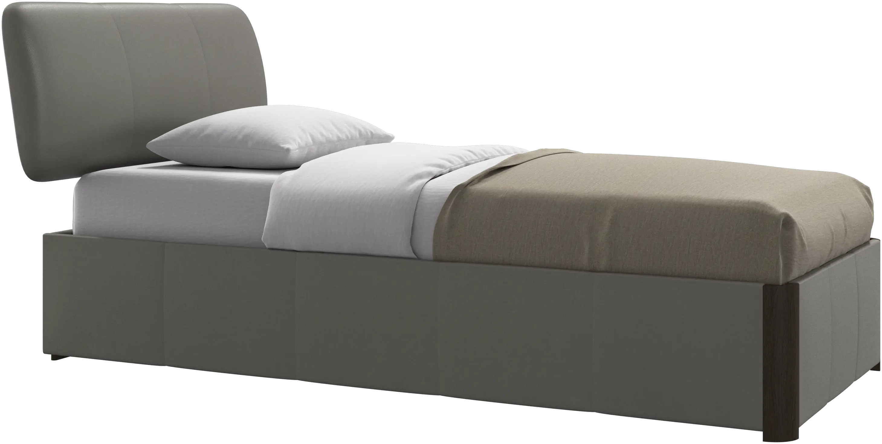 Element cama, cabecero montado en la cama, con láminas y solución de almacenamiento, excl. colchón