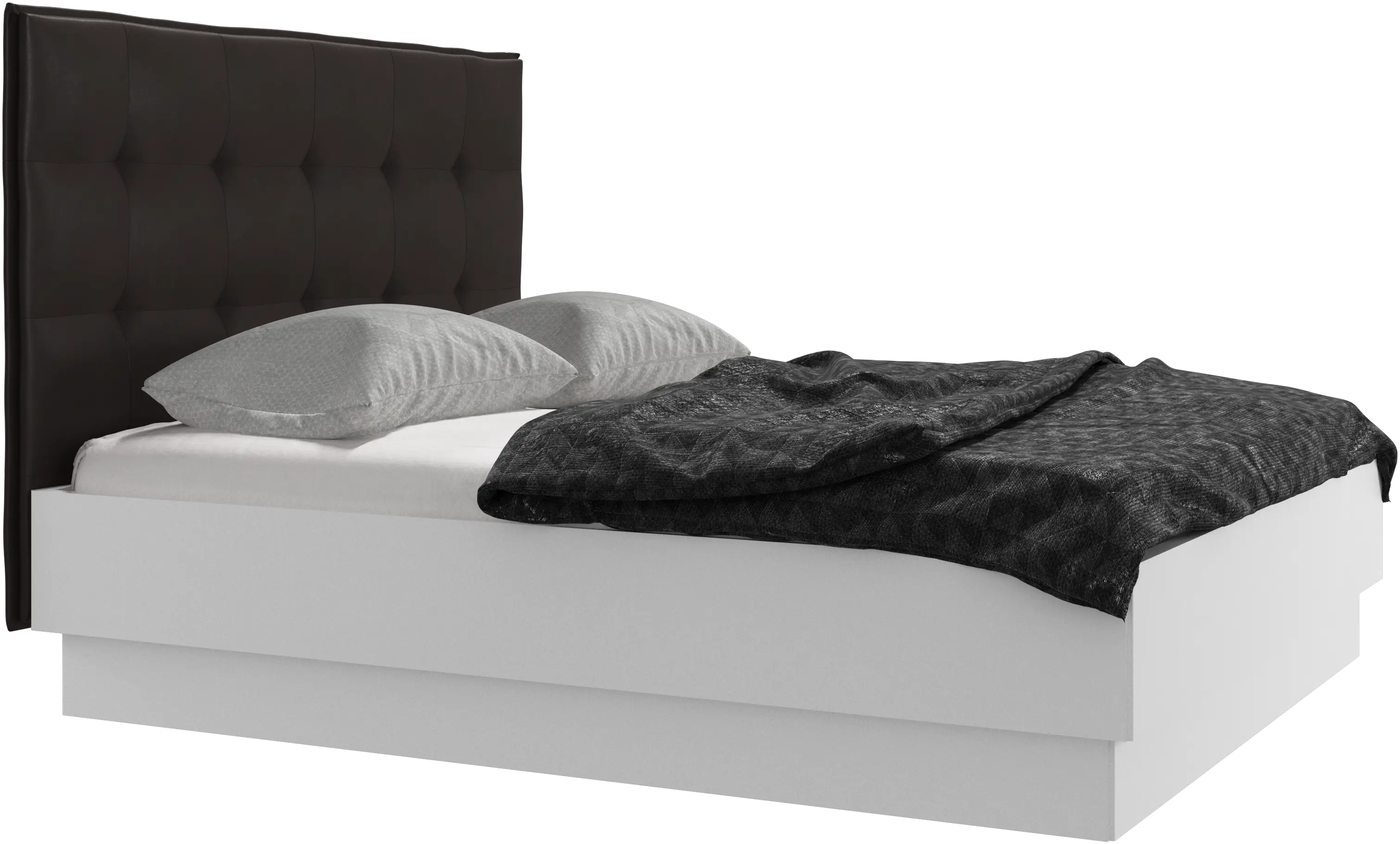 Lugano storage bed with lift-up frame and slats, excl. mattress