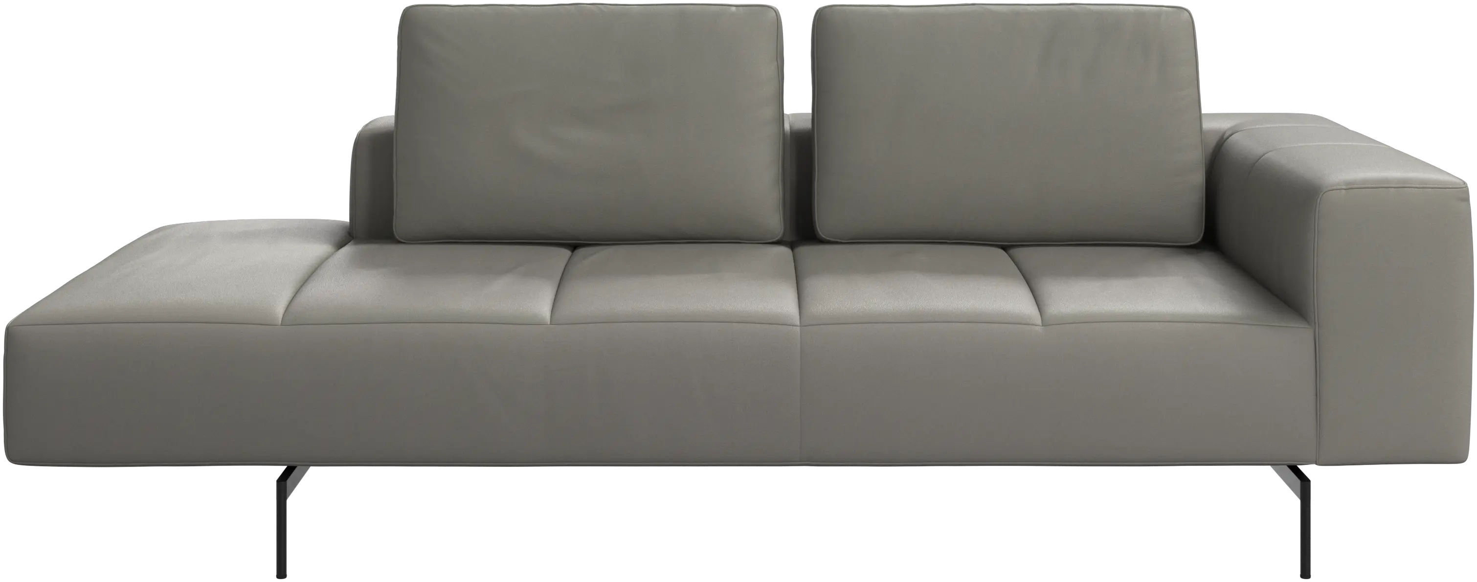 Amsterdam resting module for sofa, armrest right, open end left