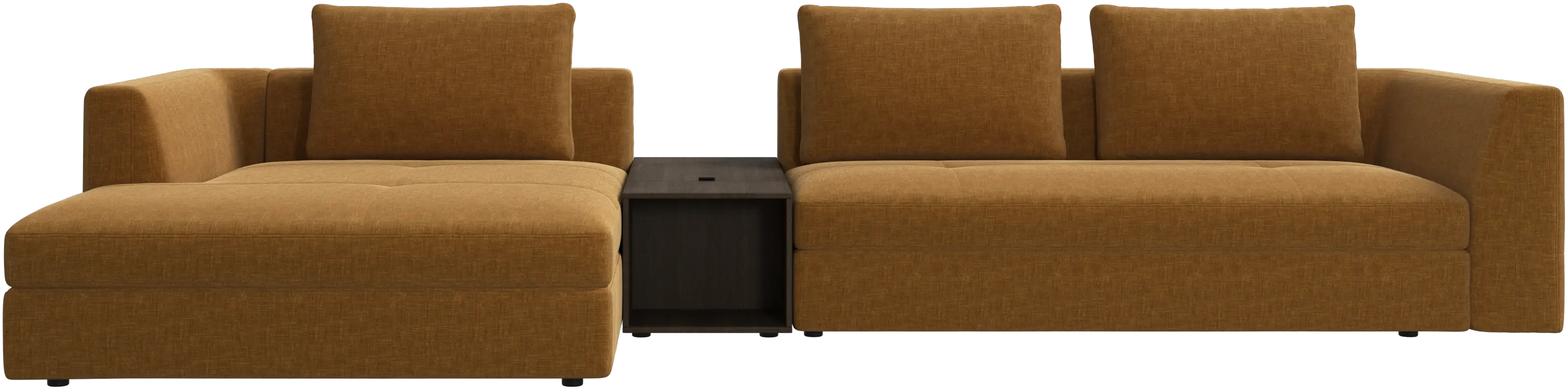 Bergamo chaise longue sofa with storage
