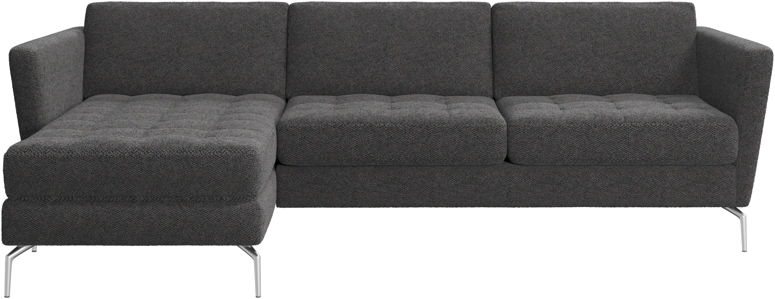 Osaka sofa with resting unit, tufted seat