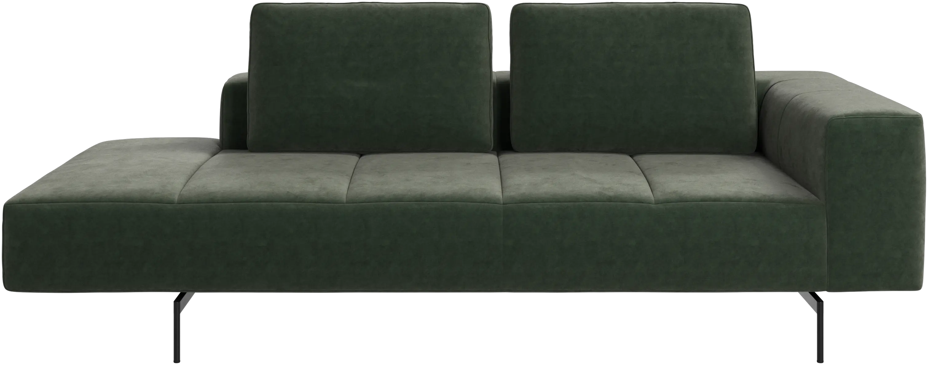 Amsterdam resting module for sofa, armrest right, open end left