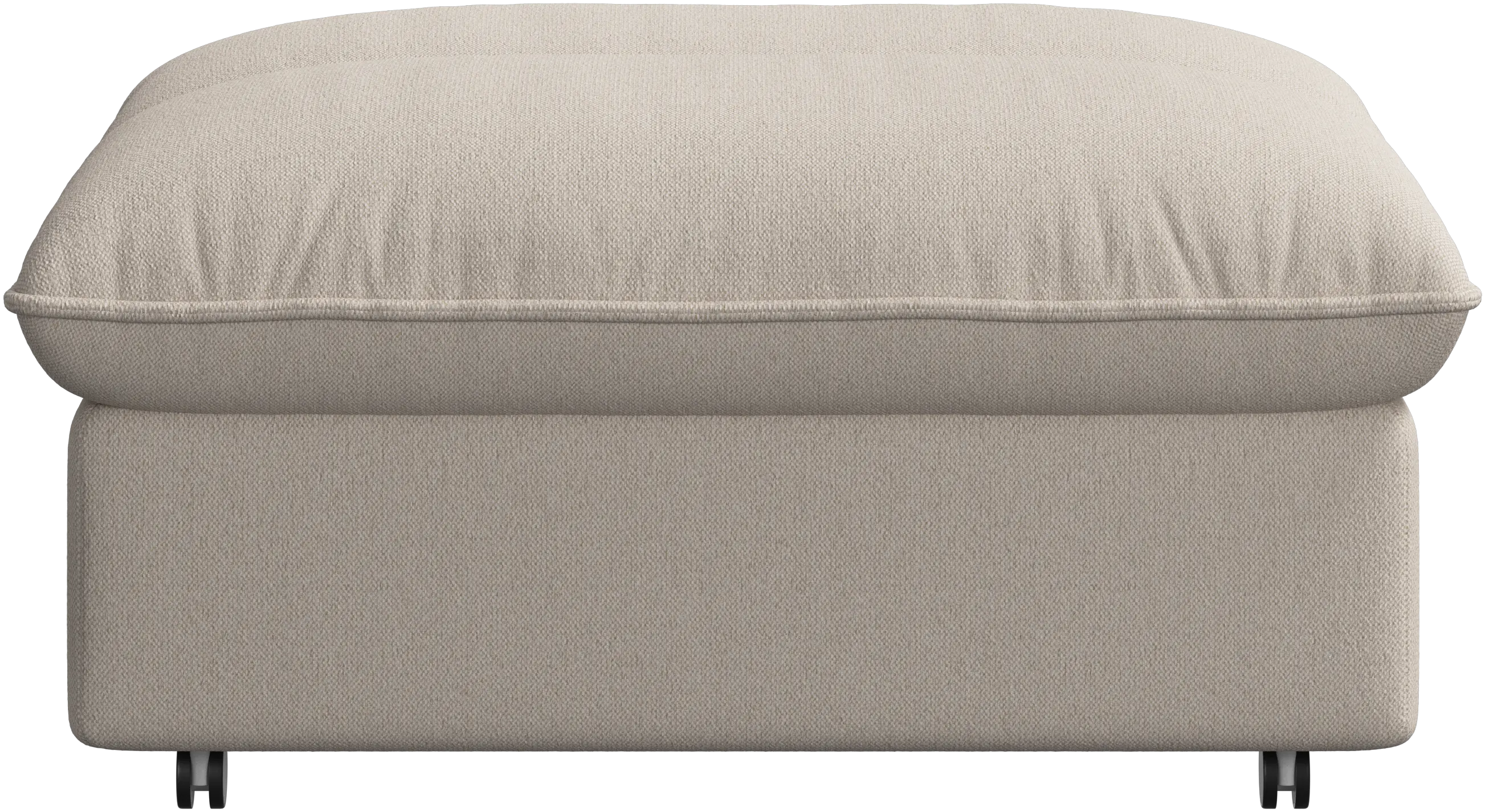Southampton pouf on wheels with storage