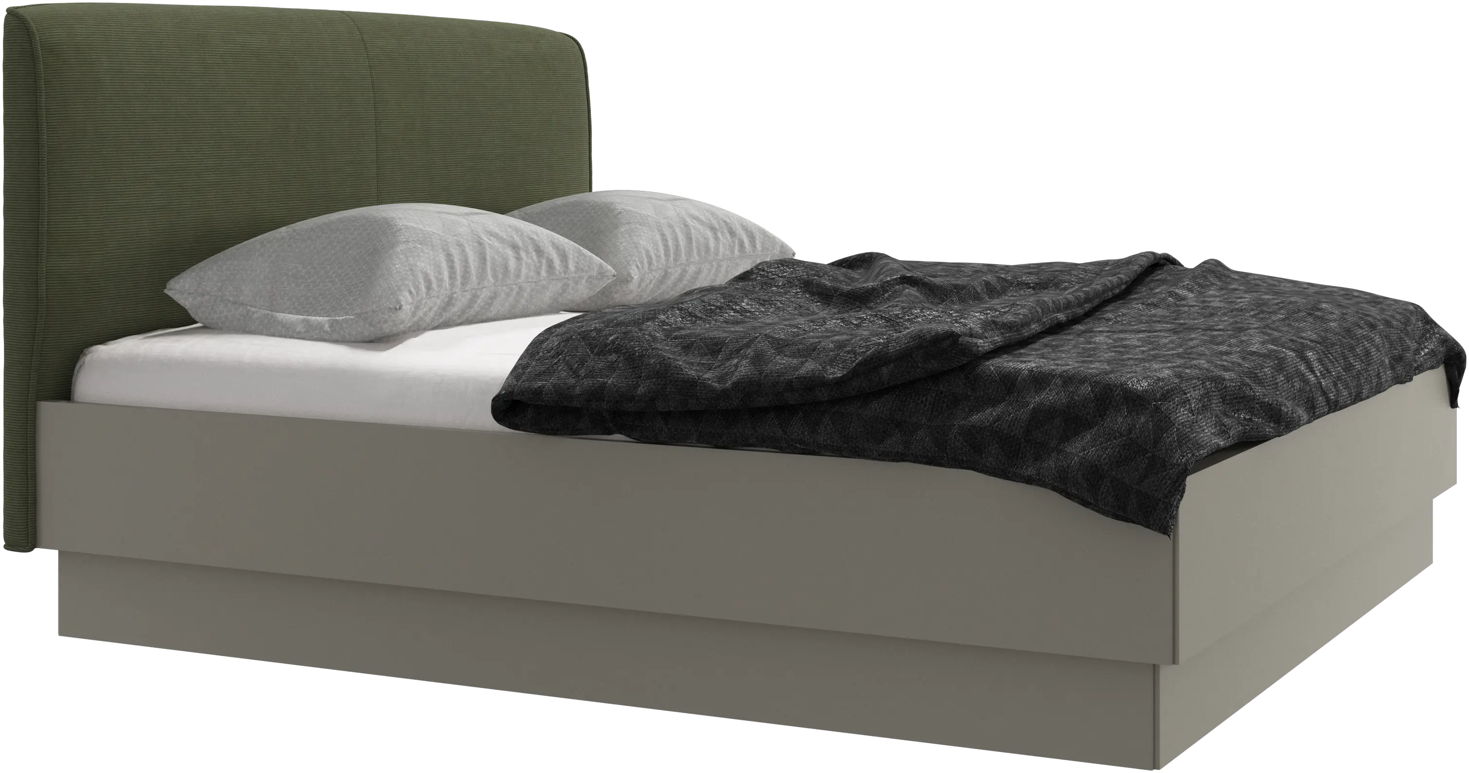 Houston, upholstered bed with storage