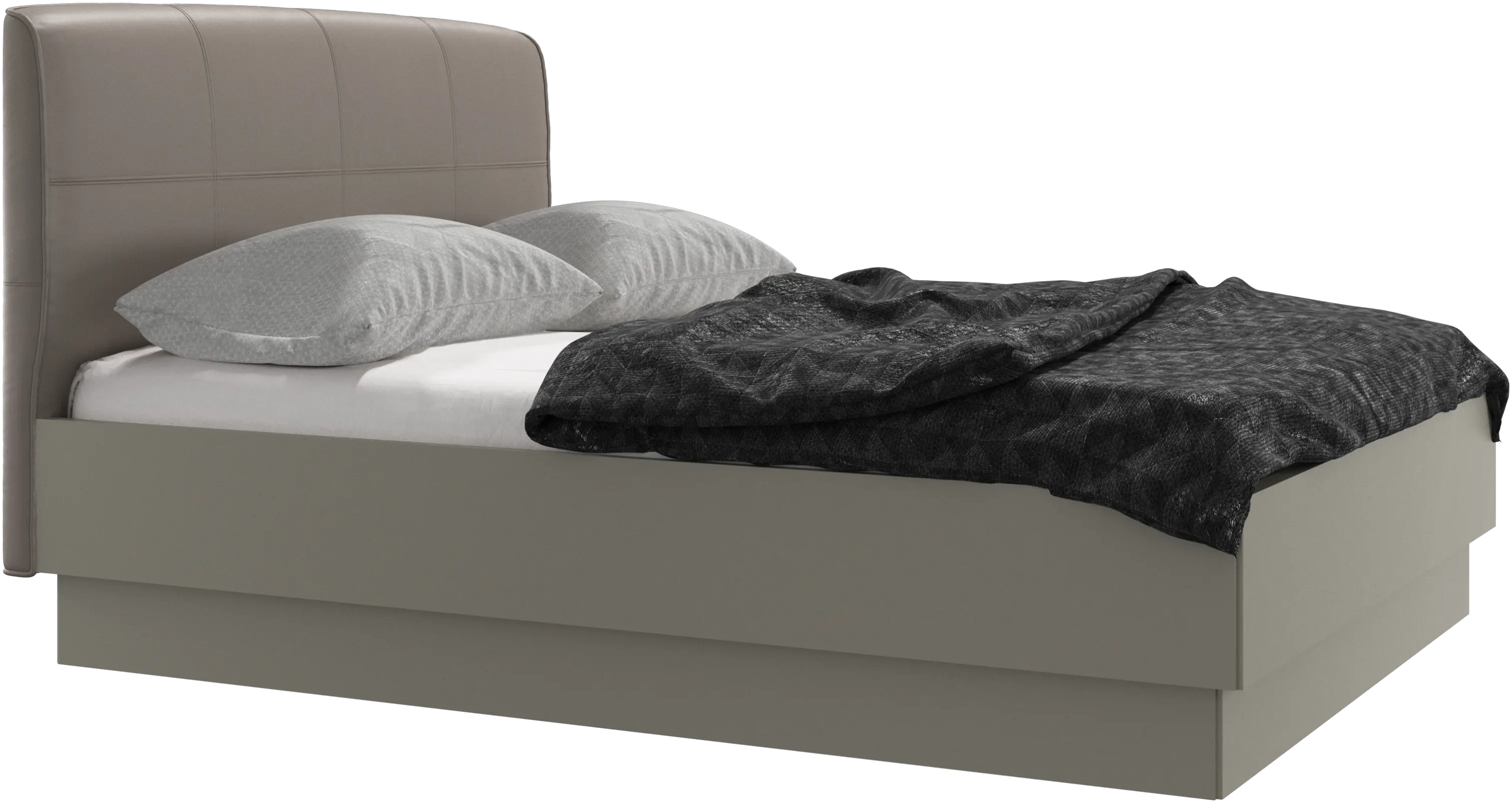 Houston, upholstered bed with storage