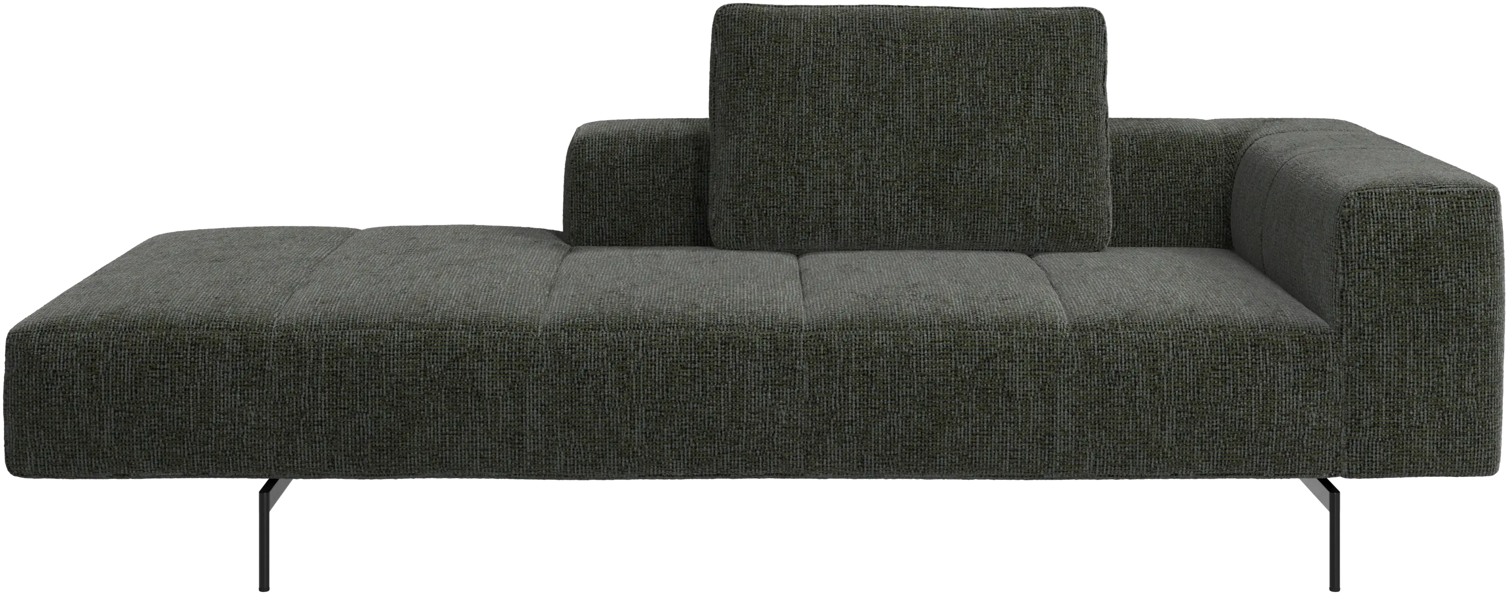 Module de canapé Amsterdam, accoudoir à droite, chaise longue à gauche