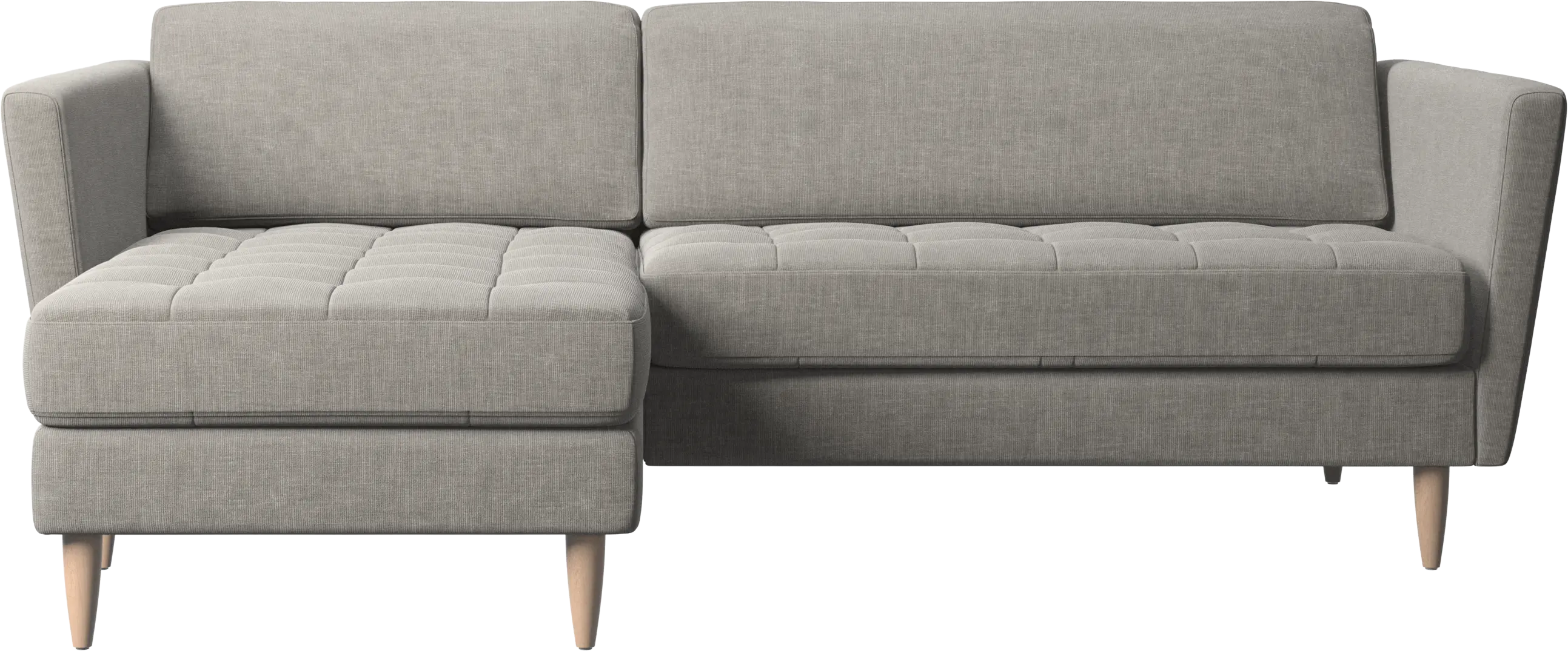 Osaka sofa with resting unit, tufted seat