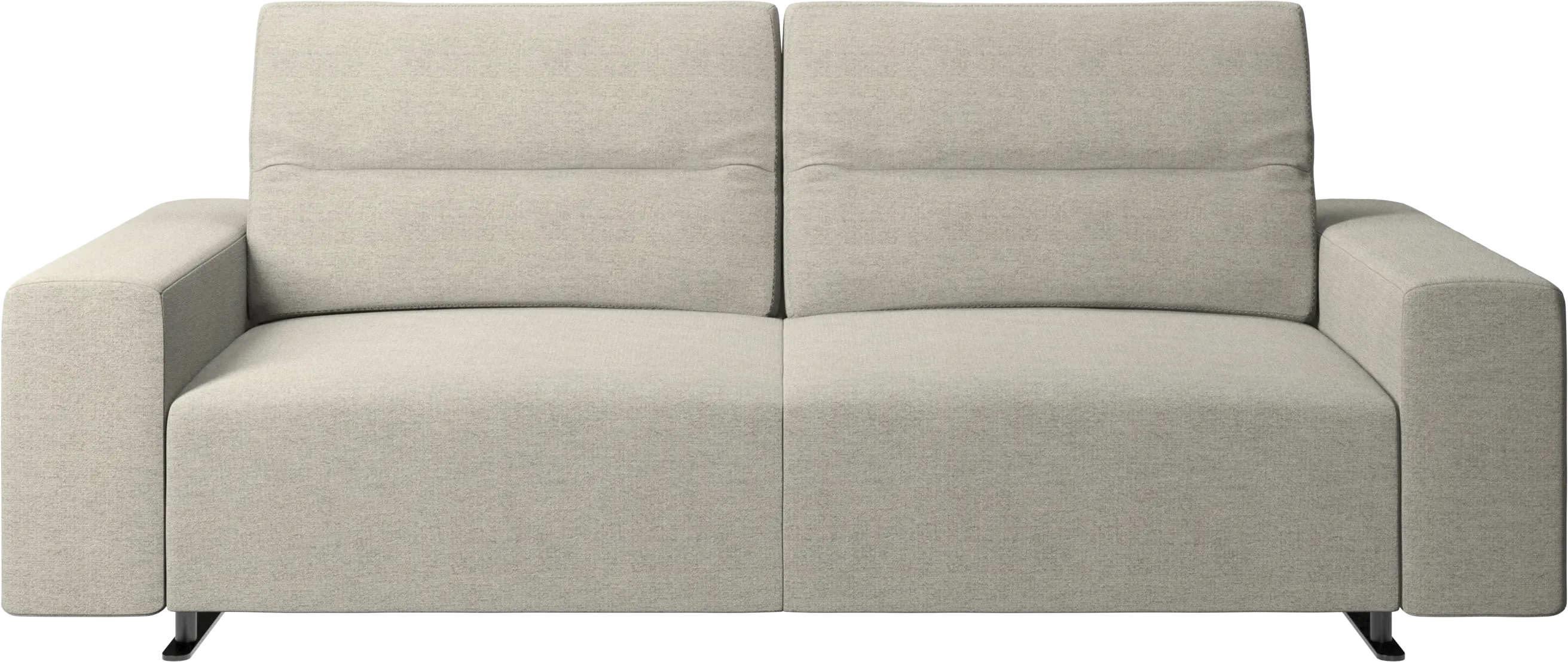 Hampton sofa with adjustable back and storage on the right side