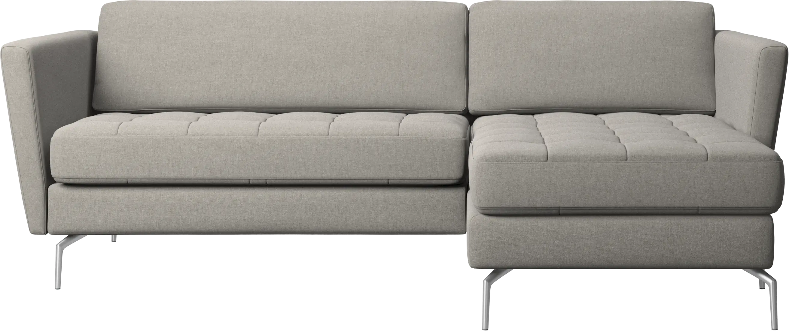 Osaka sofa with resting unit, tufted seat
