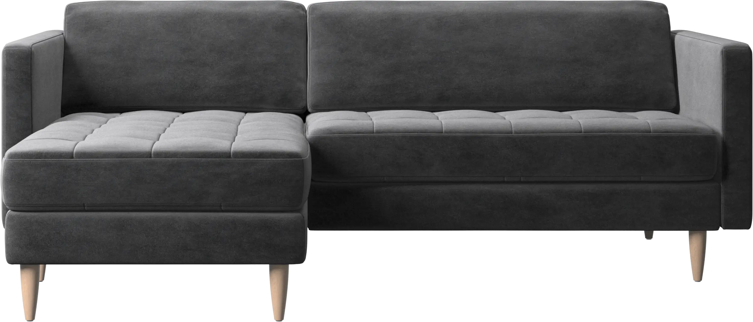 Osaka sofa with resting unit, tufted seat