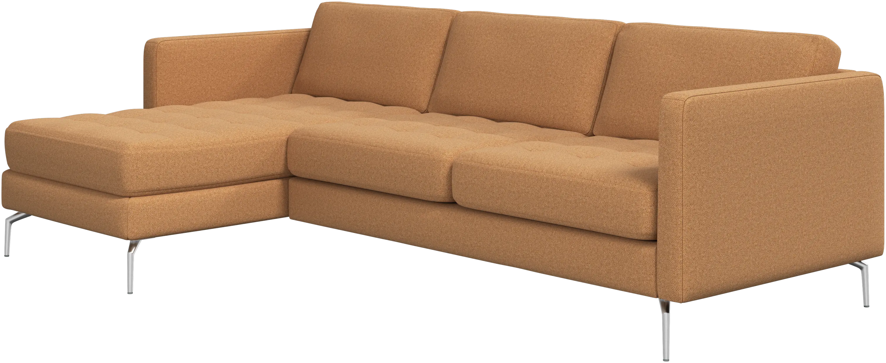 Osaka sofa with resting unit, tufted seat