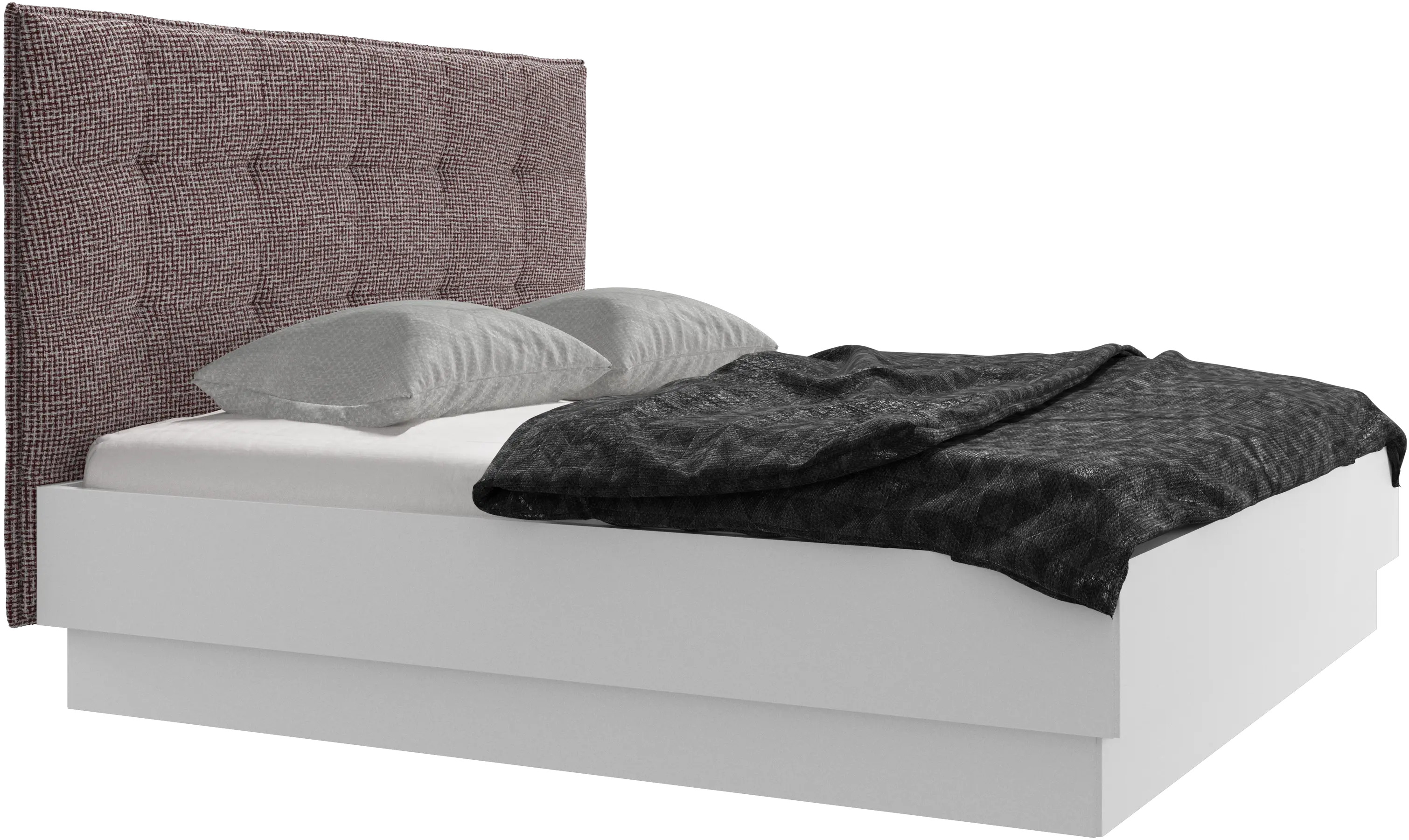 Lugano storage bed with lift-up frame and slats, excl. mattress