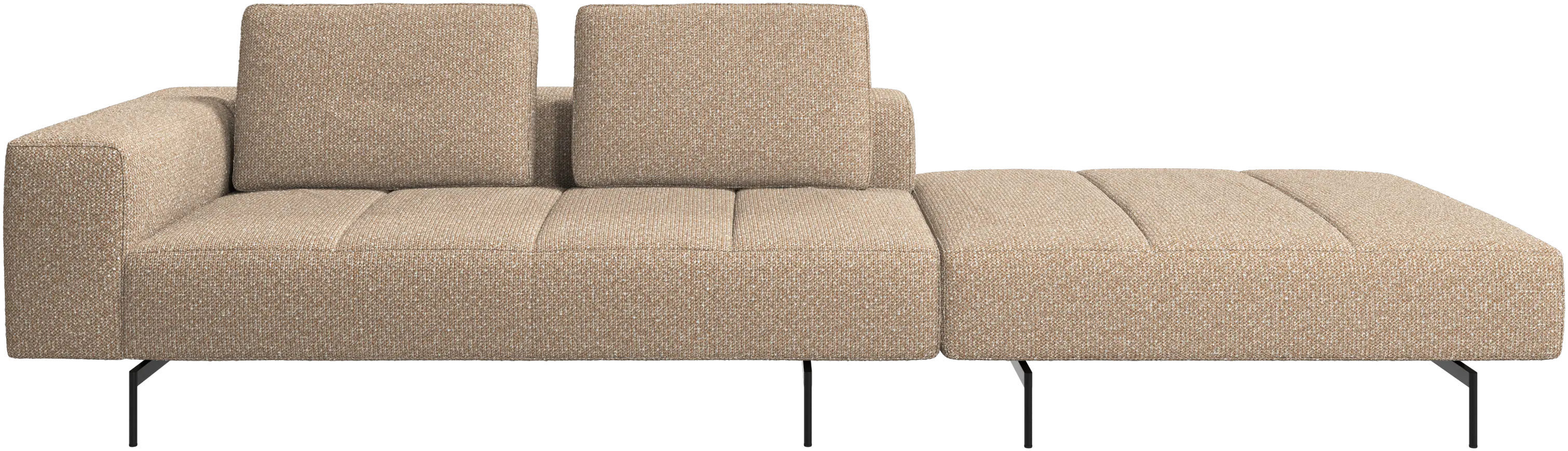 Amsterdam sofa with footstool on right side