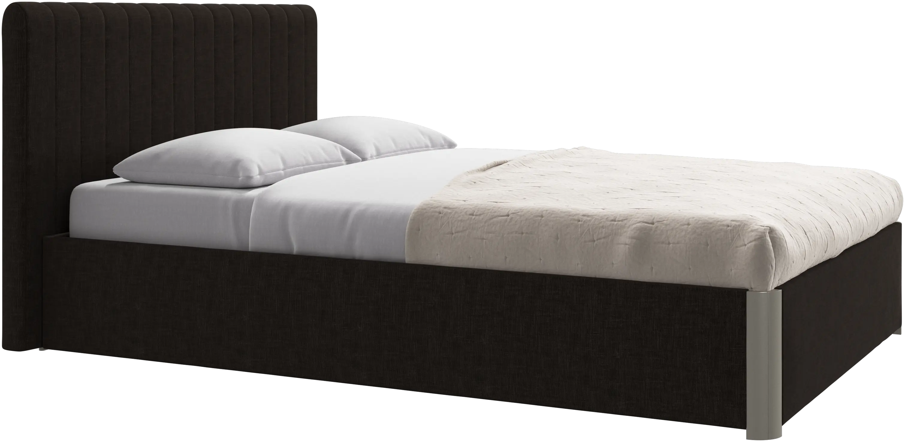 Element bed, bed-mounted headboard, with slats, excl. mattress