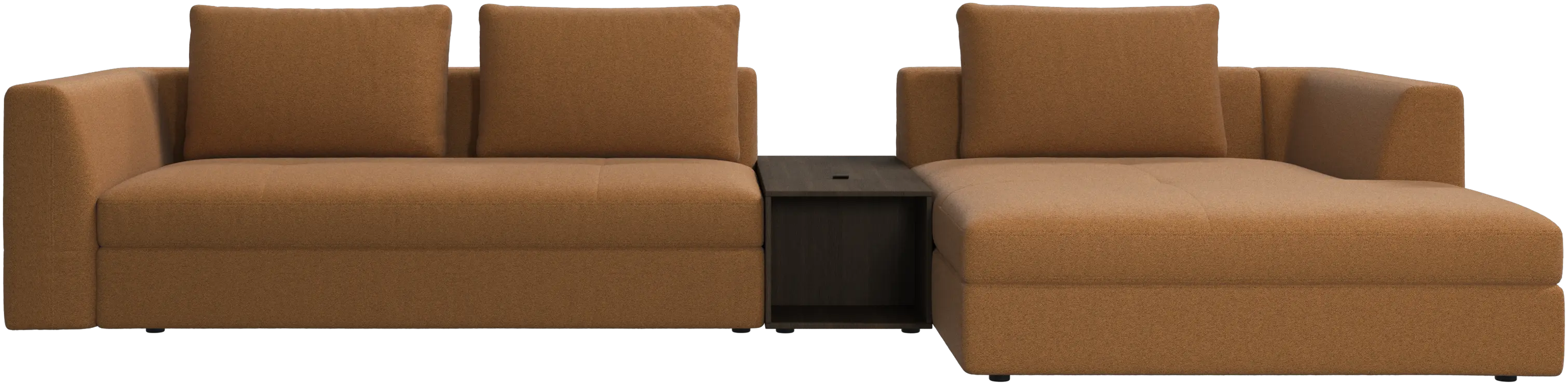 Bergamo chaise longue sofa with storage