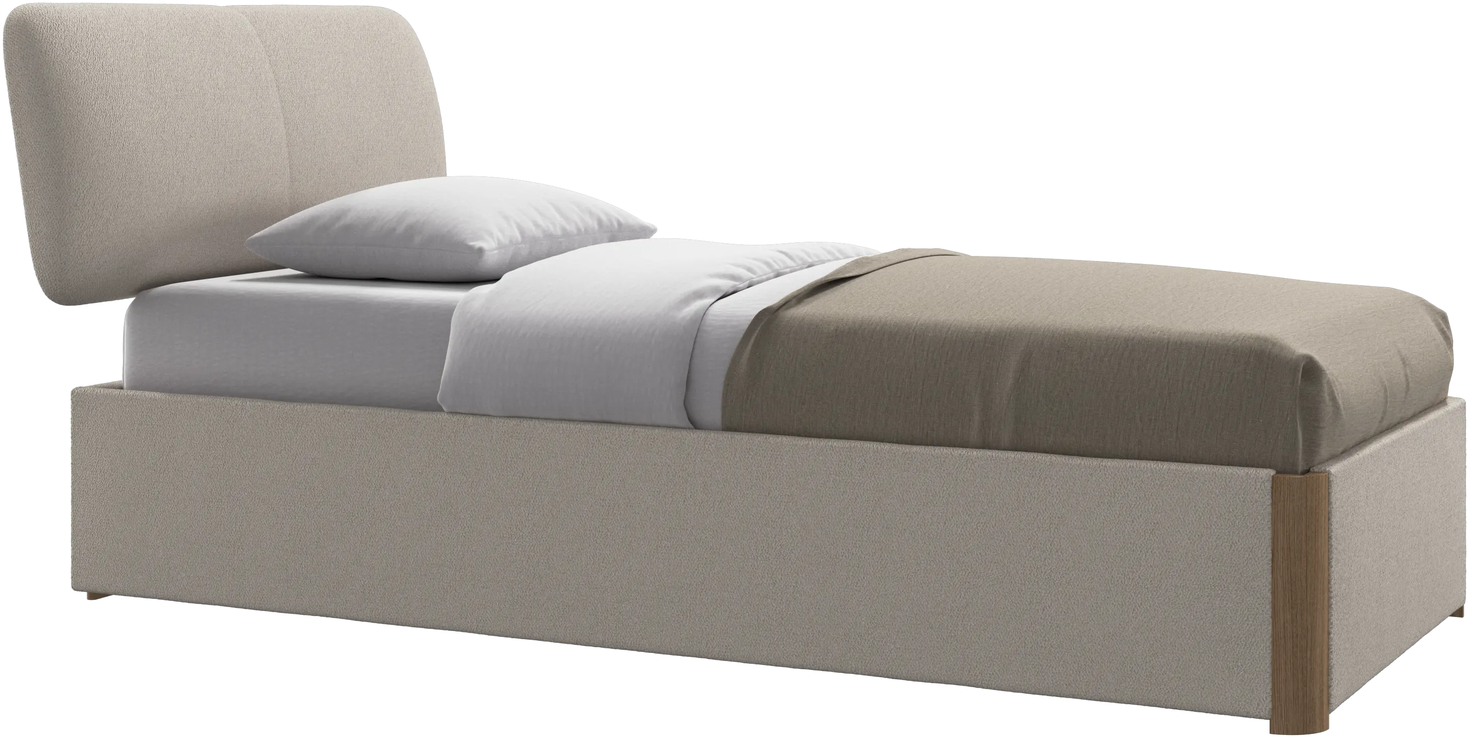 Element ベッド、ベッド取り付け型ヘッドボード、すのこ付きと収納ソリューション、マットレス別売り