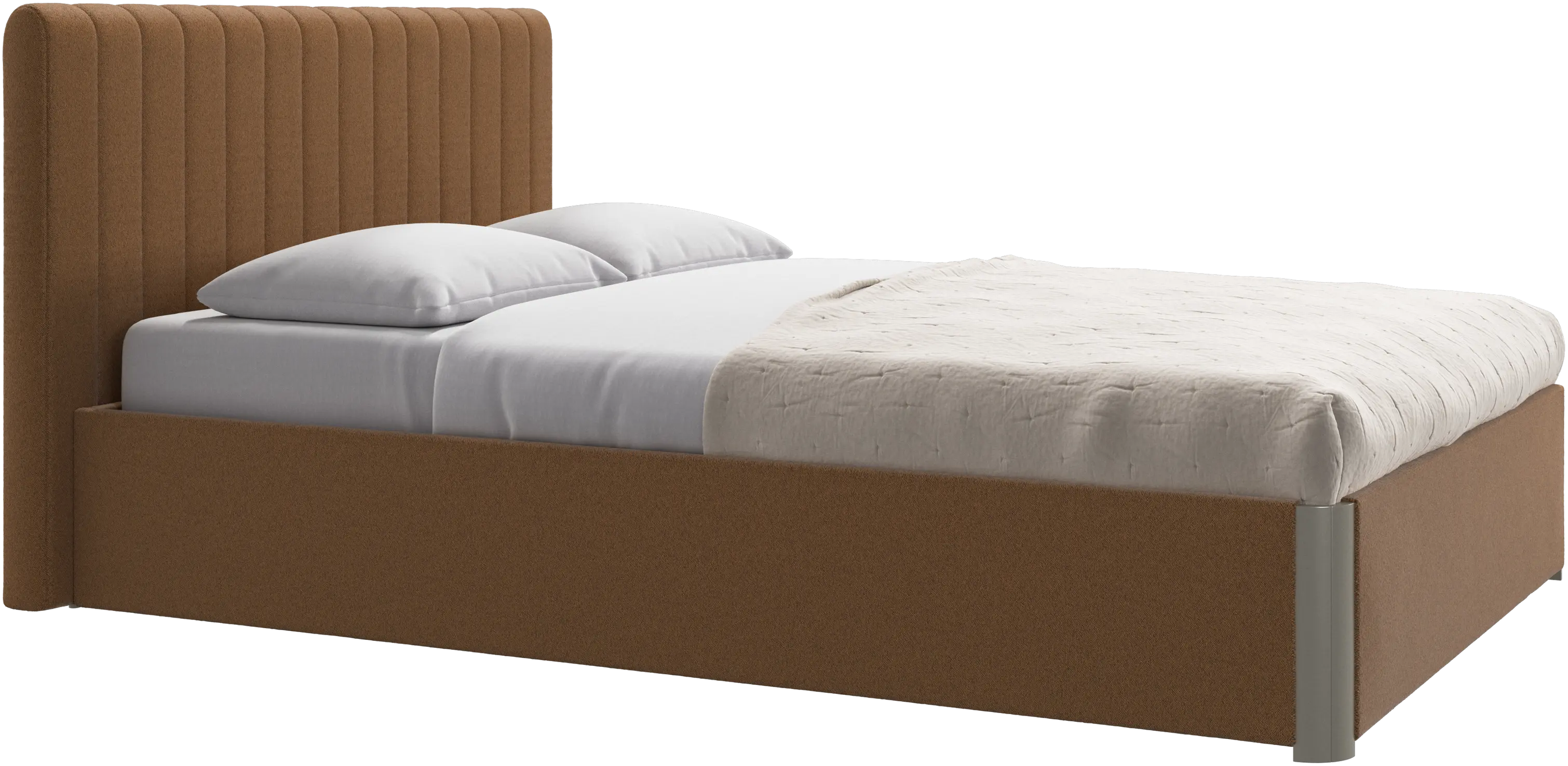 Element cama, cabecero montado en la cama, con láminas, excl. colchón