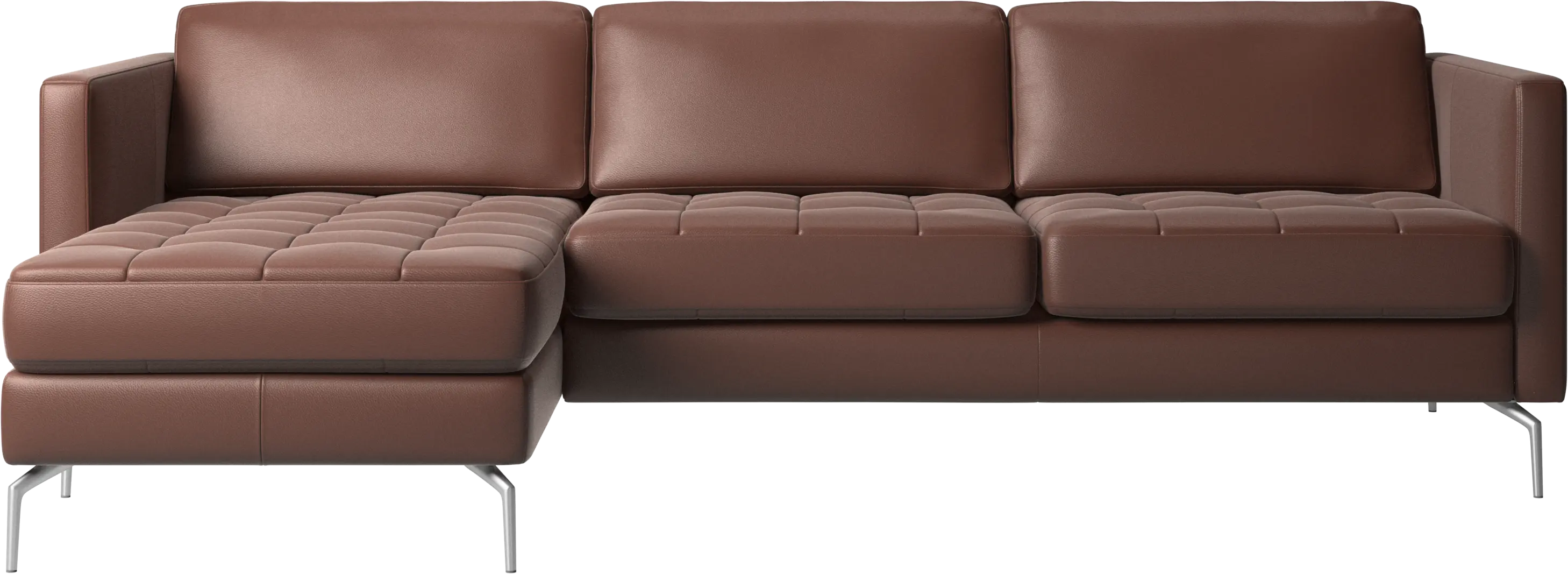 Osaka sofa with resting unit, tufted seat