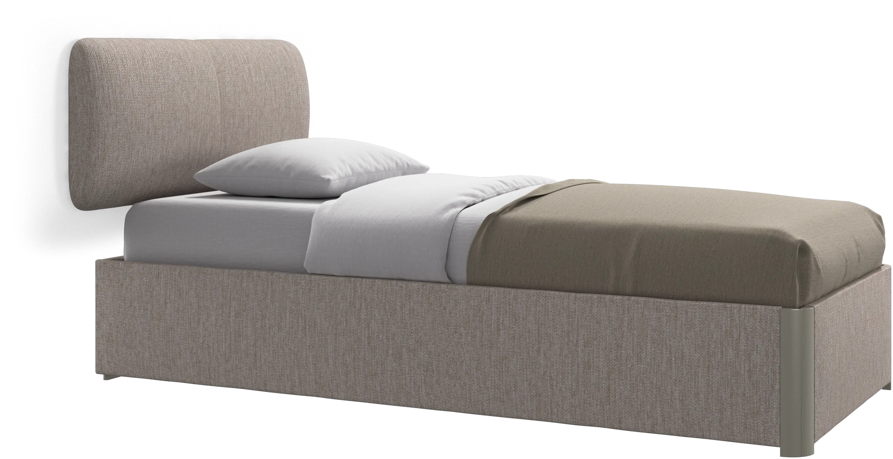 Element bed, wall-mounted headboard, with slats, excl. mattress
