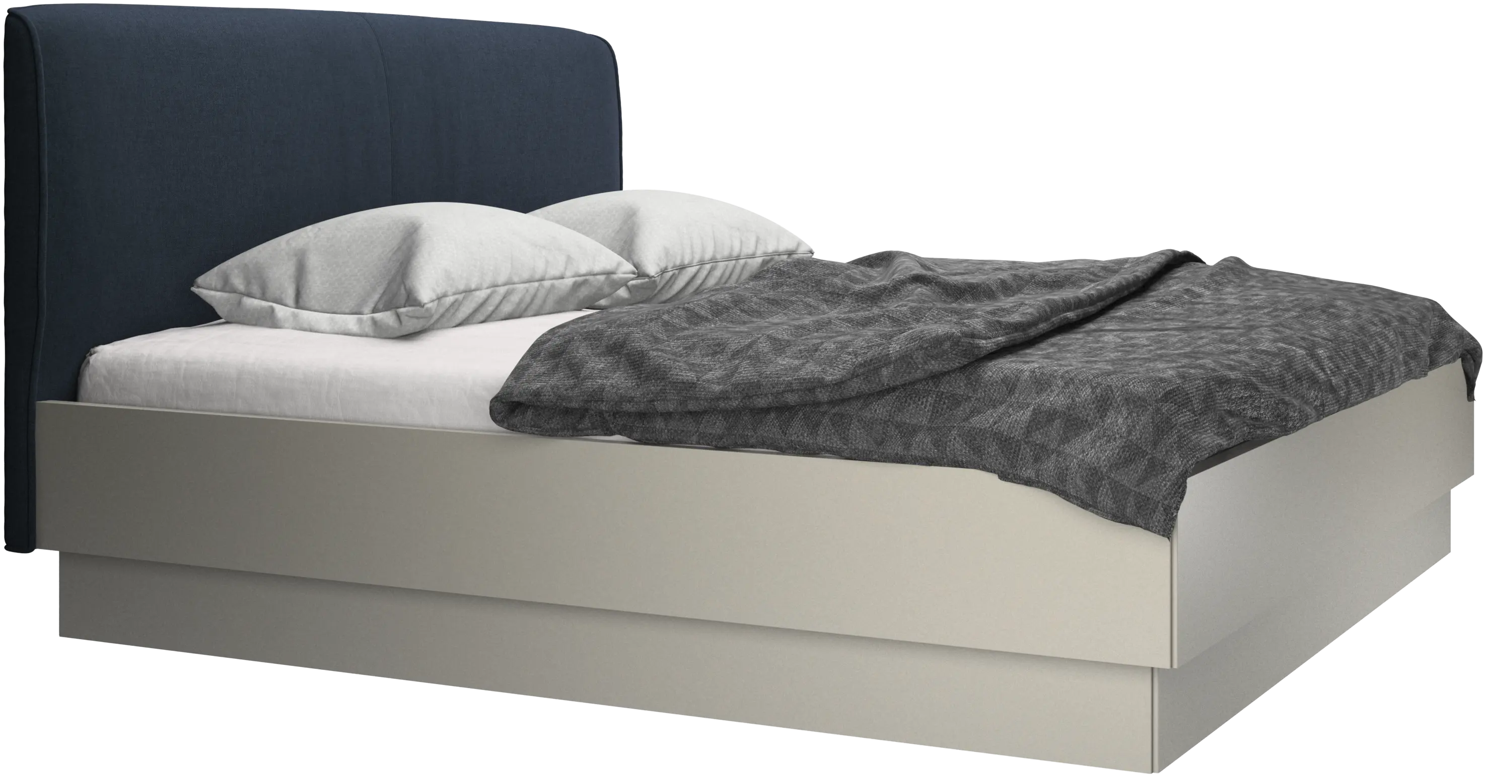 Houston, upholstered bed with storage
